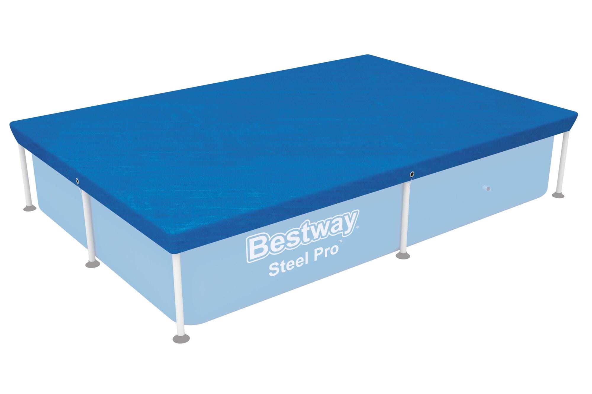 Accessoires Piscine Bâche 4 saisons rectangle 224x154cm pour piscine Steel Pro 221x150cm Bestway 3
