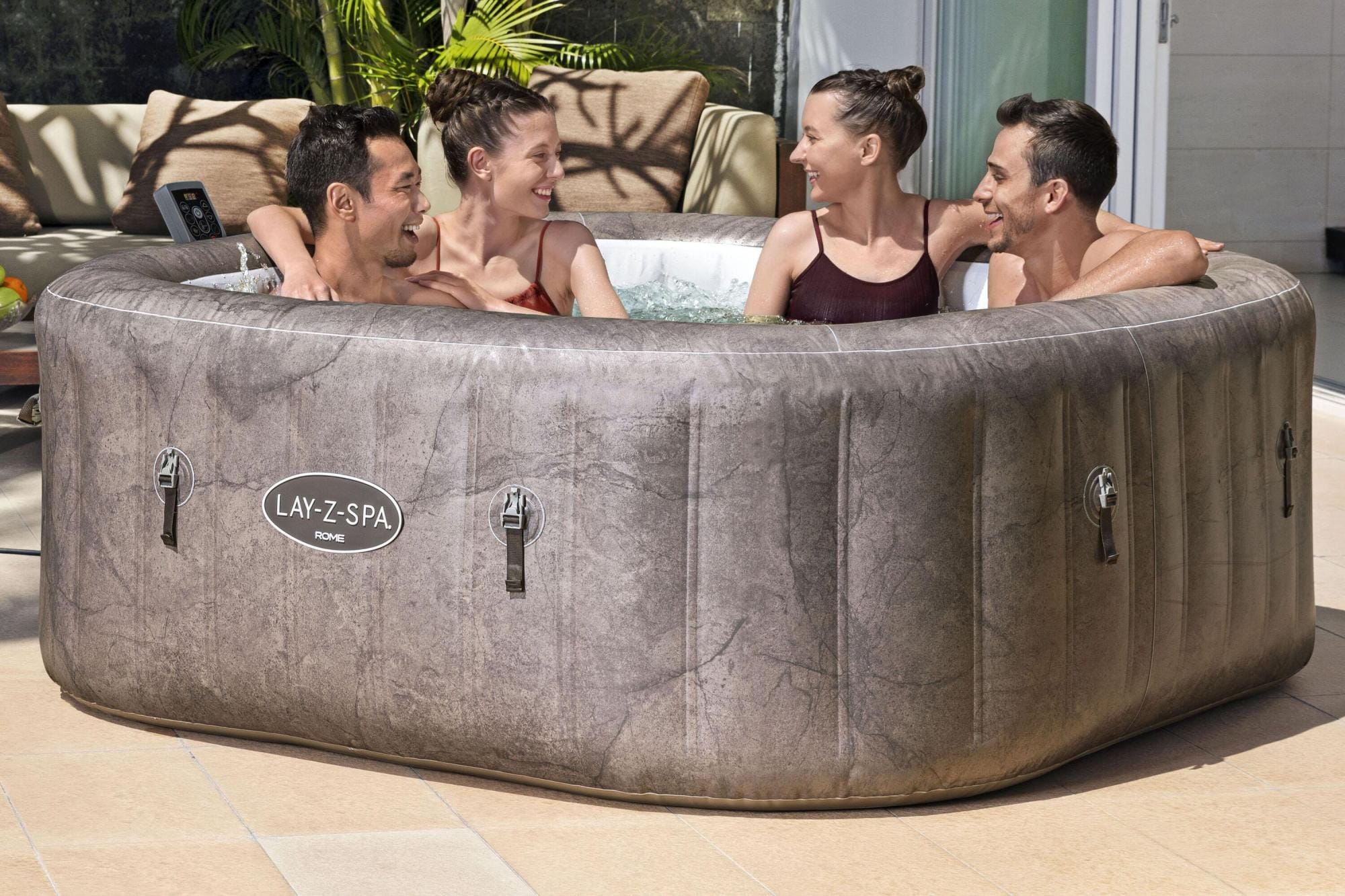 Spa Gonflable Spa gonflable carré Rome Smart AirJet EnergySense 4 - 6 places Bestway 1