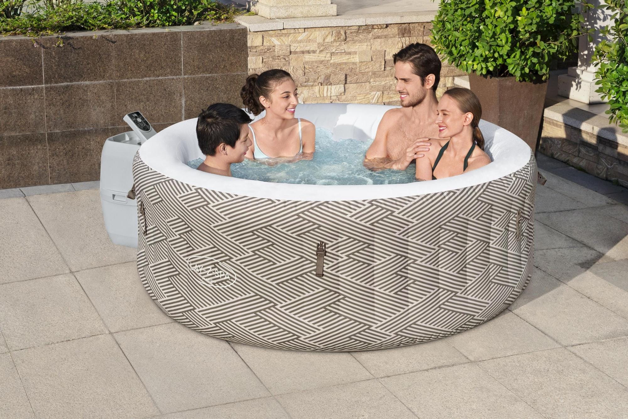 Spa Gonflable Spa gonflable rond Lay-Z-Spa Madrid Airjet 2 - 4 personnes Bestway 2
