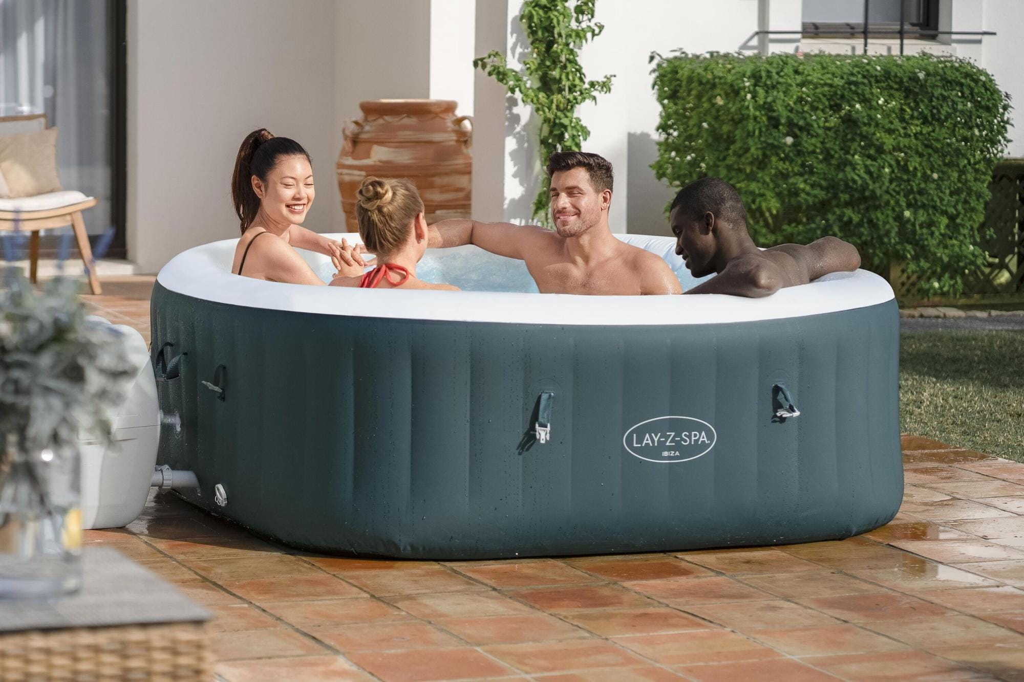 Spa Gonflable Spa gonflable carré Lay-Z-Spa Ibiza Airjet 4 - 6 personnes Bestway 2