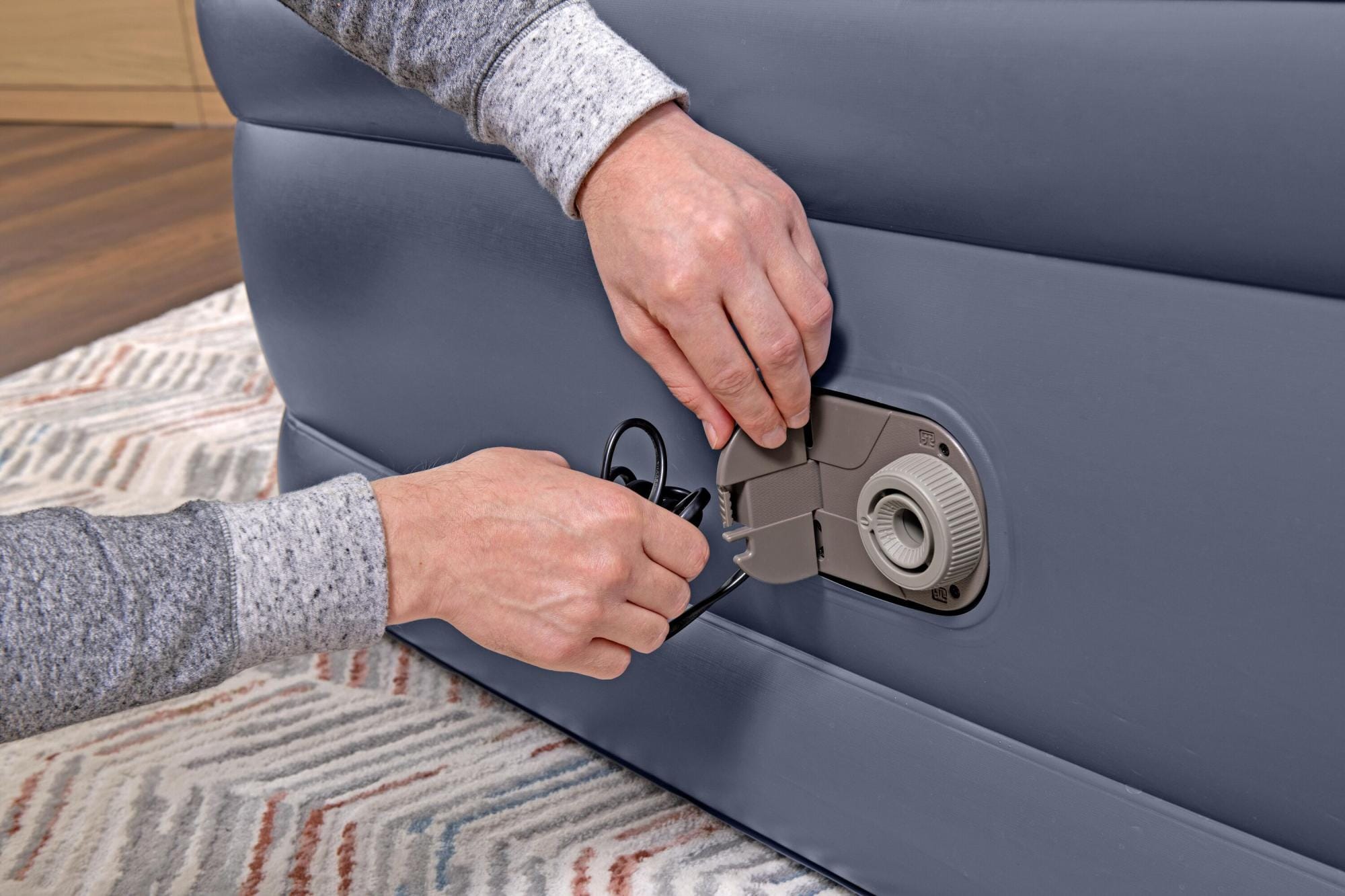 Matelas gonflables Lit gonflable 2 places 203 x 152 x 51 cm pompe électrique intégrée Bestway 10
