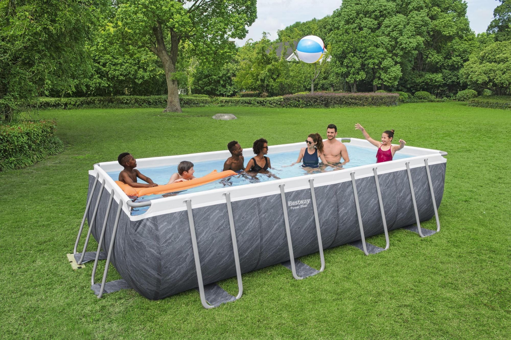 Piscine hors sol Piscine hors sol sans accessoire Power steel rectangle 549x274x122cm Bestway 2