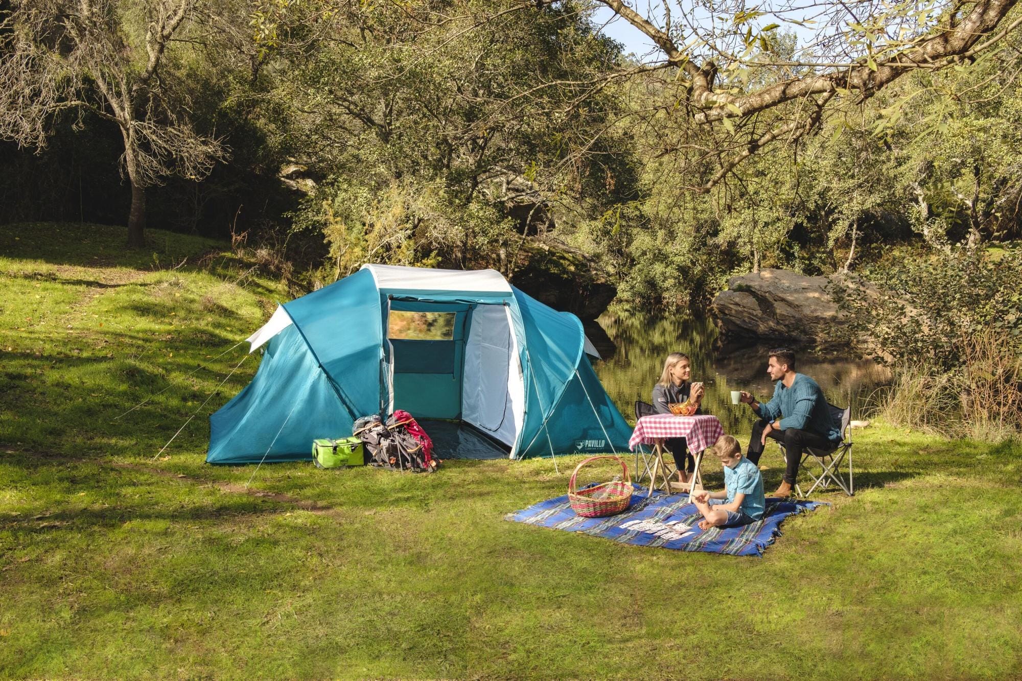 Camping et tente Tente de camping 4 places Family Ground 4 Bestway™ 460 x 230 x 185 cm Bestway 1