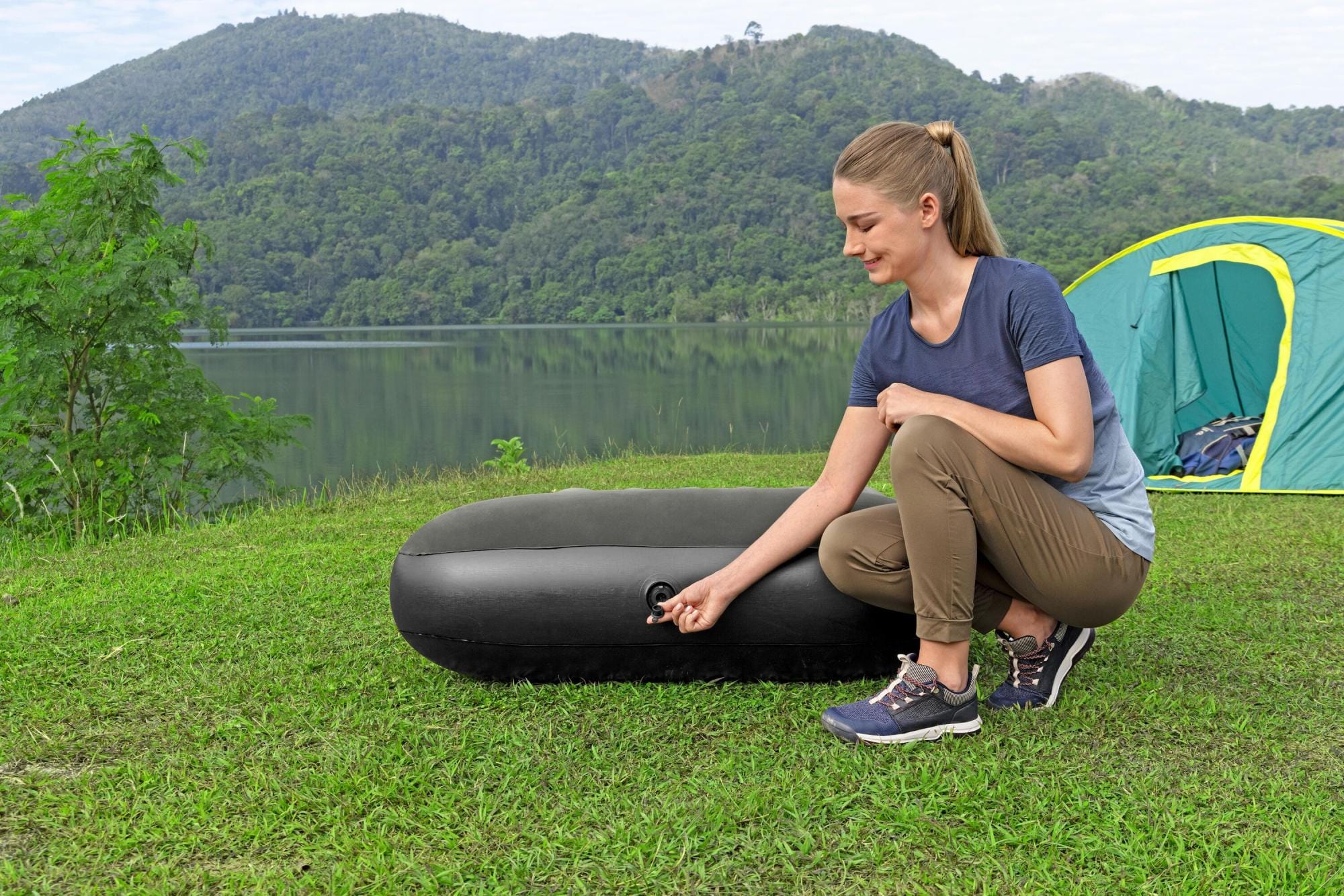 Camping et tente Matelas gonflable camping 1 place 188 x 99 x 30 cm Bestway 11