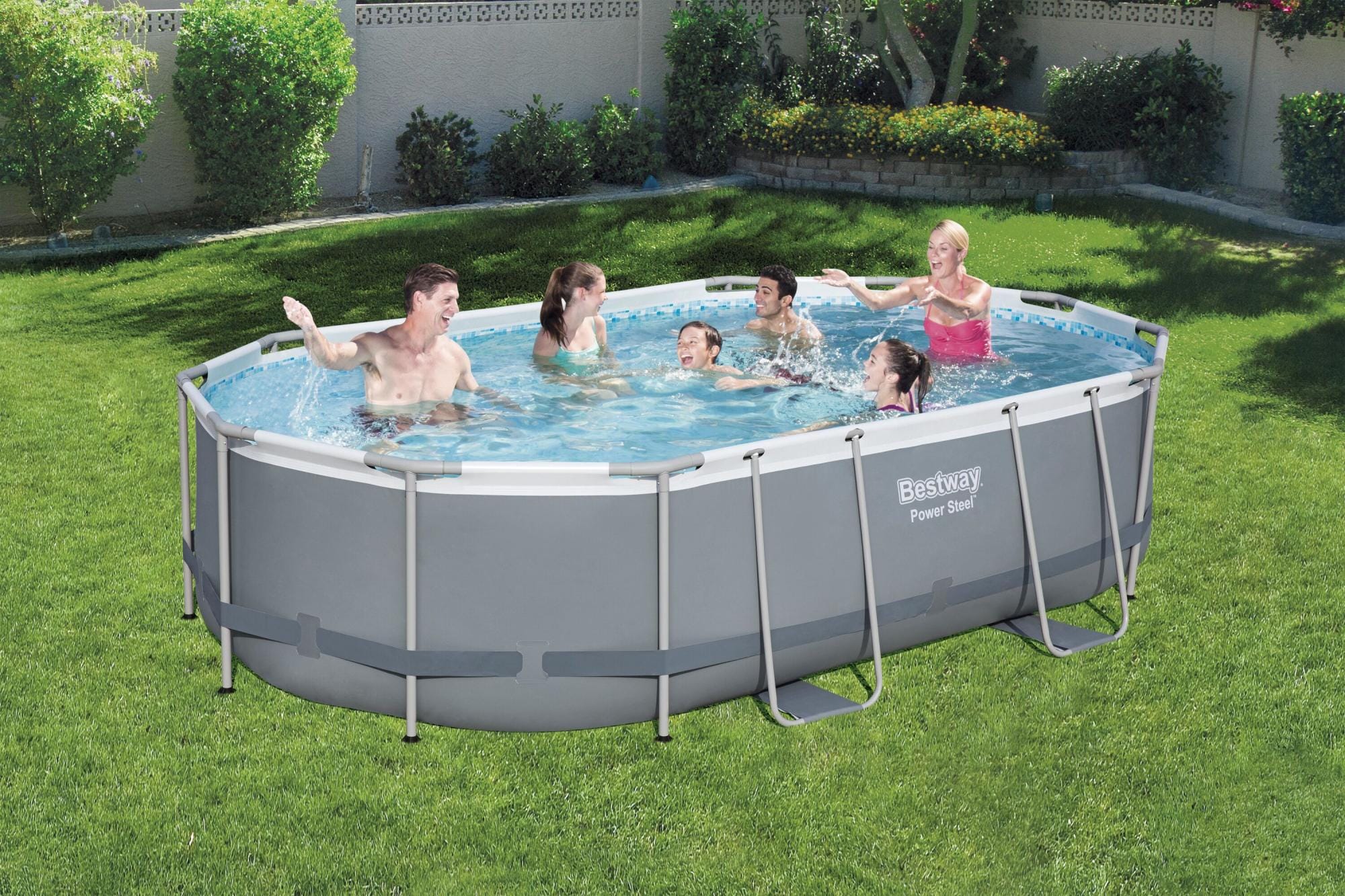 Piscine hors sol Piscine hors sol ovale Power Steel 488 x 305 x 107 cm avec accessoires Bestway 1