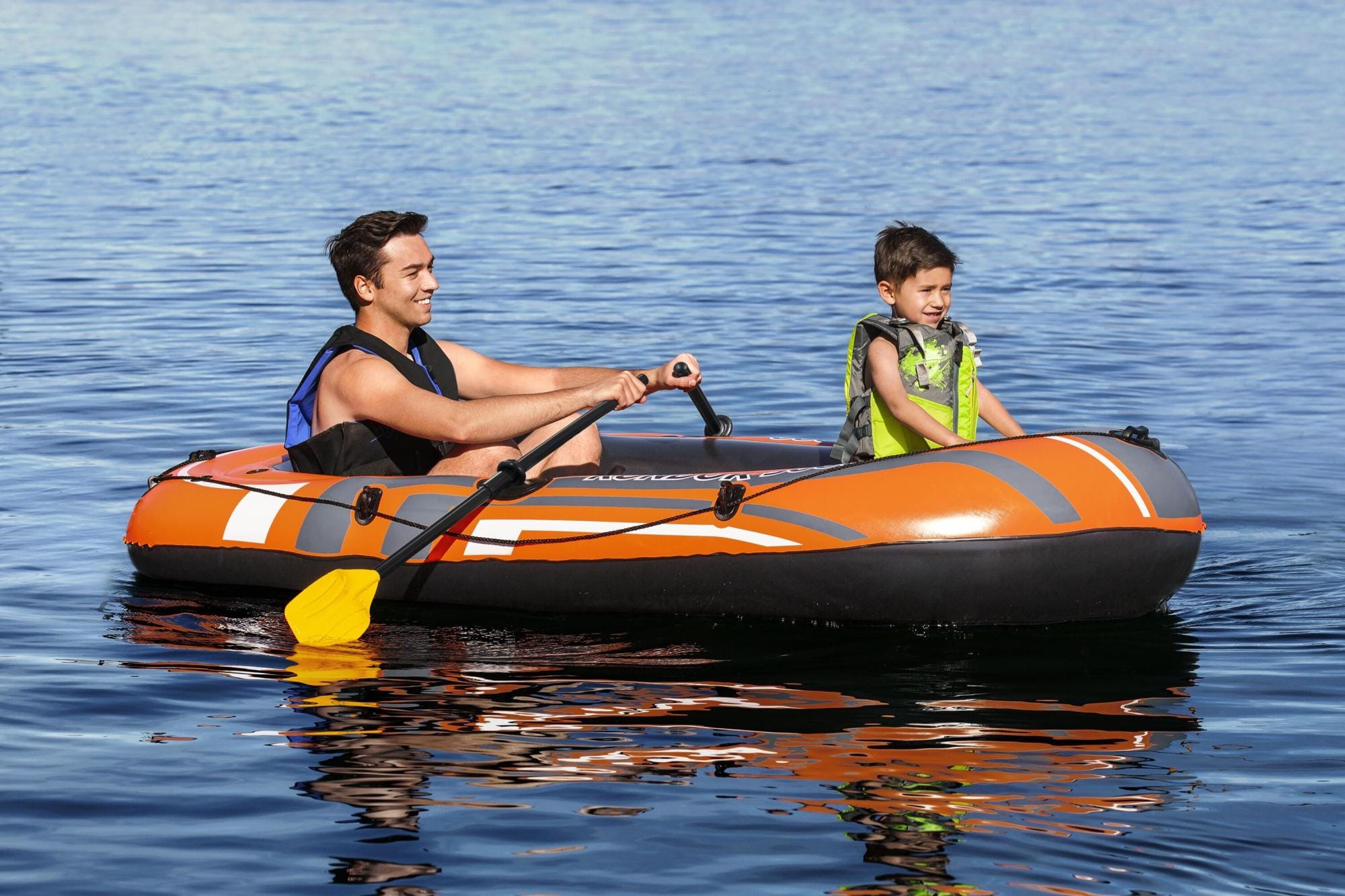 Bateaux, paddle et kayak Bateau gonflable Kondor 3000, rames et pompe à air, 228 x 110 cm Bestway 1