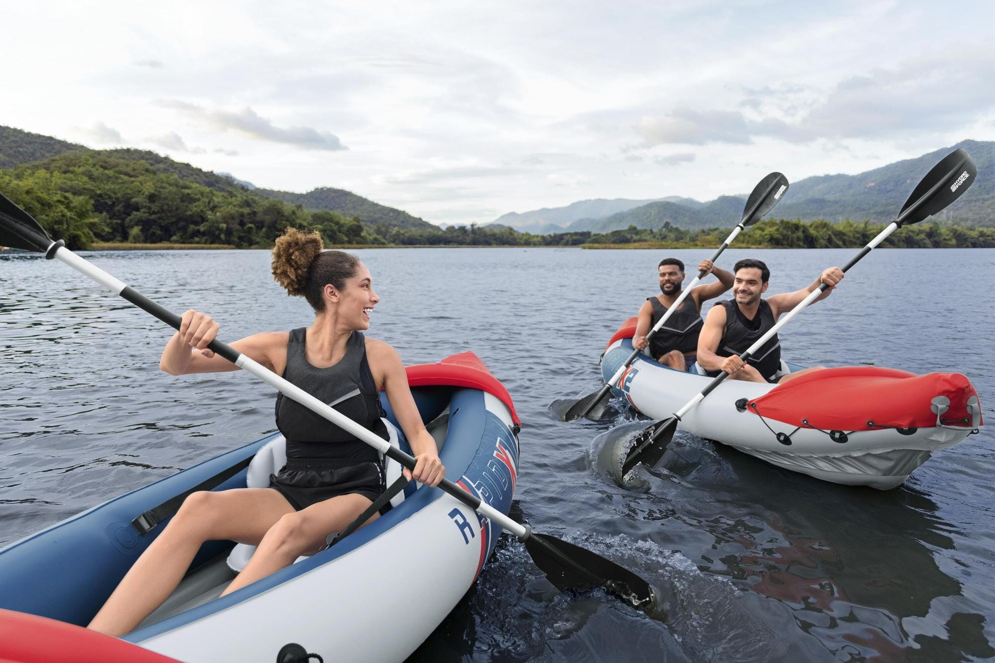 Bateaux, paddle et kayak kayak gonflable 3 personnes Rapid X3 381 cm Bestway 1