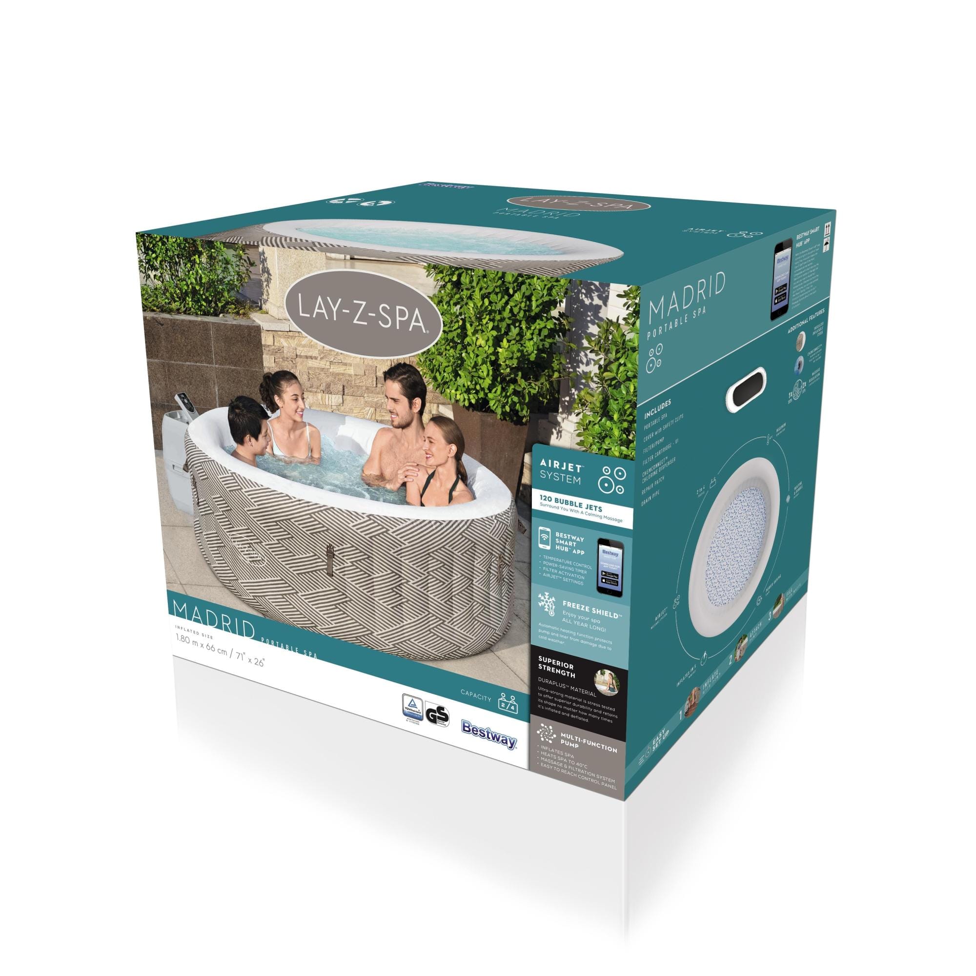 Spa Gonflable Spa gonflable rond Lay-Z-Spa Madrid Airjet 2 - 4 personnes Bestway 17