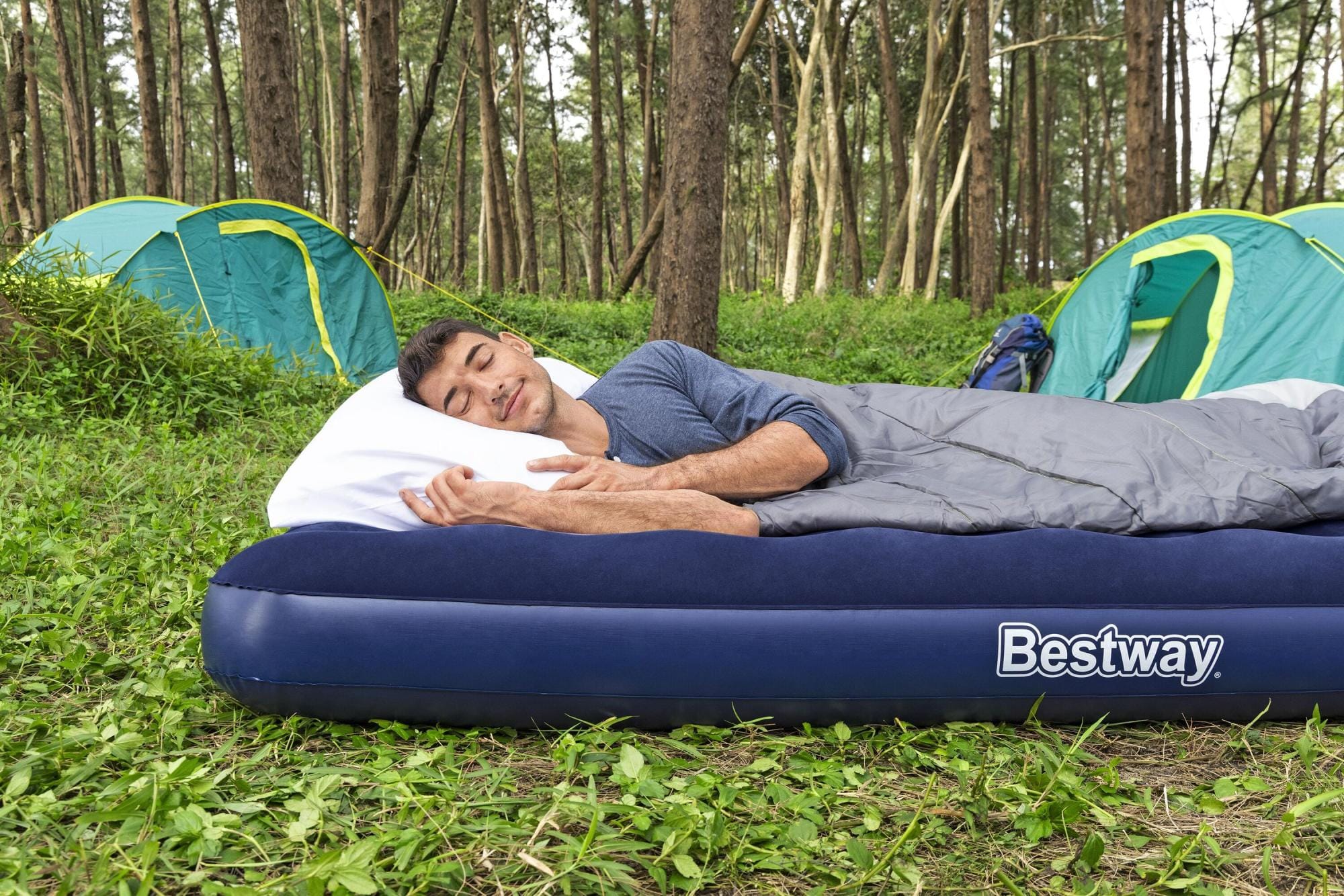 Camping et tente Matelas gonflable camping 2 places 203 m x 152 m x 22 cm Bestway 1