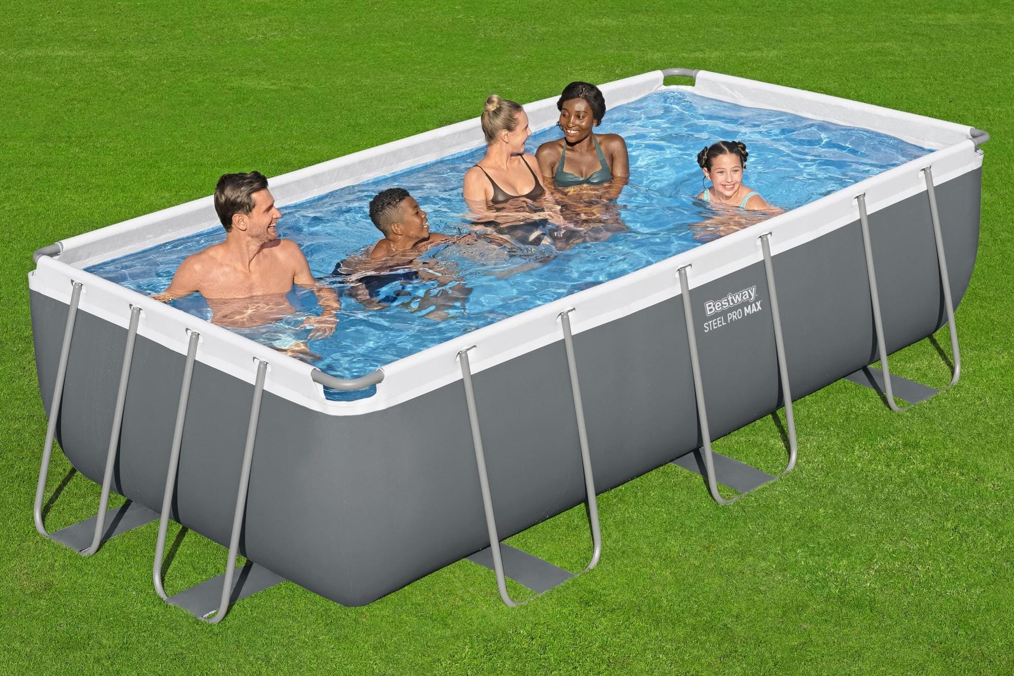 Piscine hors sol Piscine hors sol rectangle 404 x 201 x 100cm Steel Pro Max Bestway 1