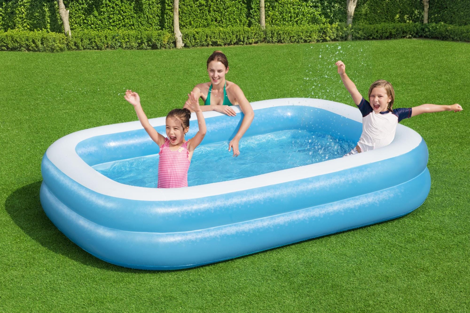Piscine hors sol Piscine familiale gonflable translucide 2,62 m x 1,75 m x 51 cm Bestway 1