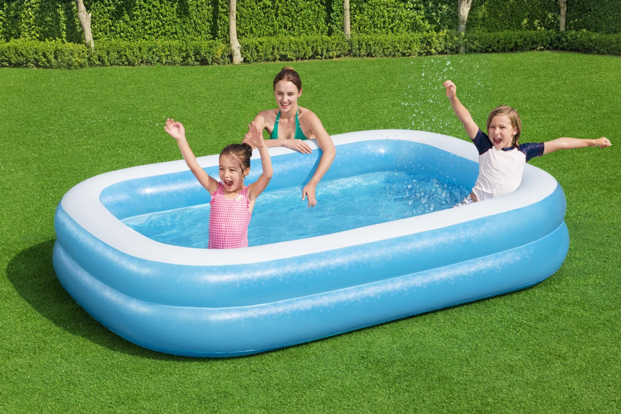 Piscine hors sol Piscine familiale gonflable translucide 2,62 m x 1,75 m x 51 cm Bestway 1