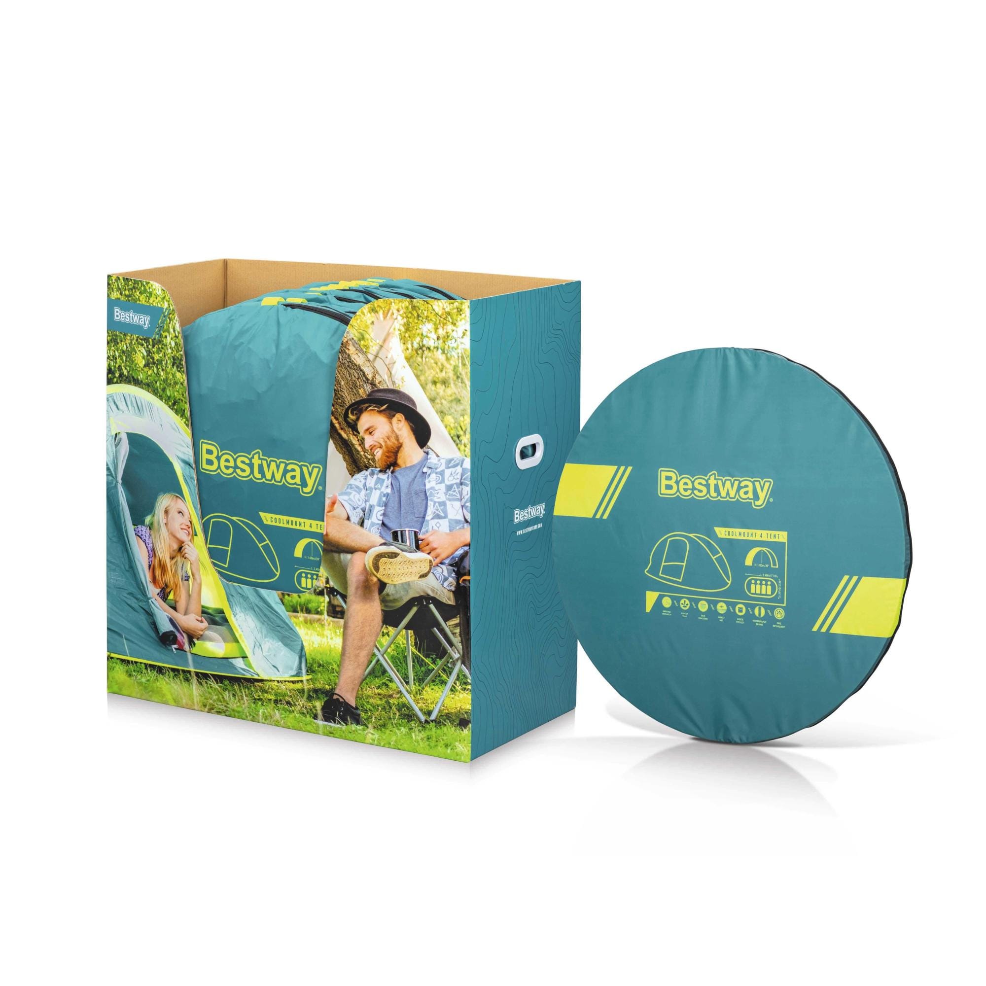 Camping et tente Tente de camping 4 places automatique CoolMount 4 240 x 210 x 100 cm Bestway 3