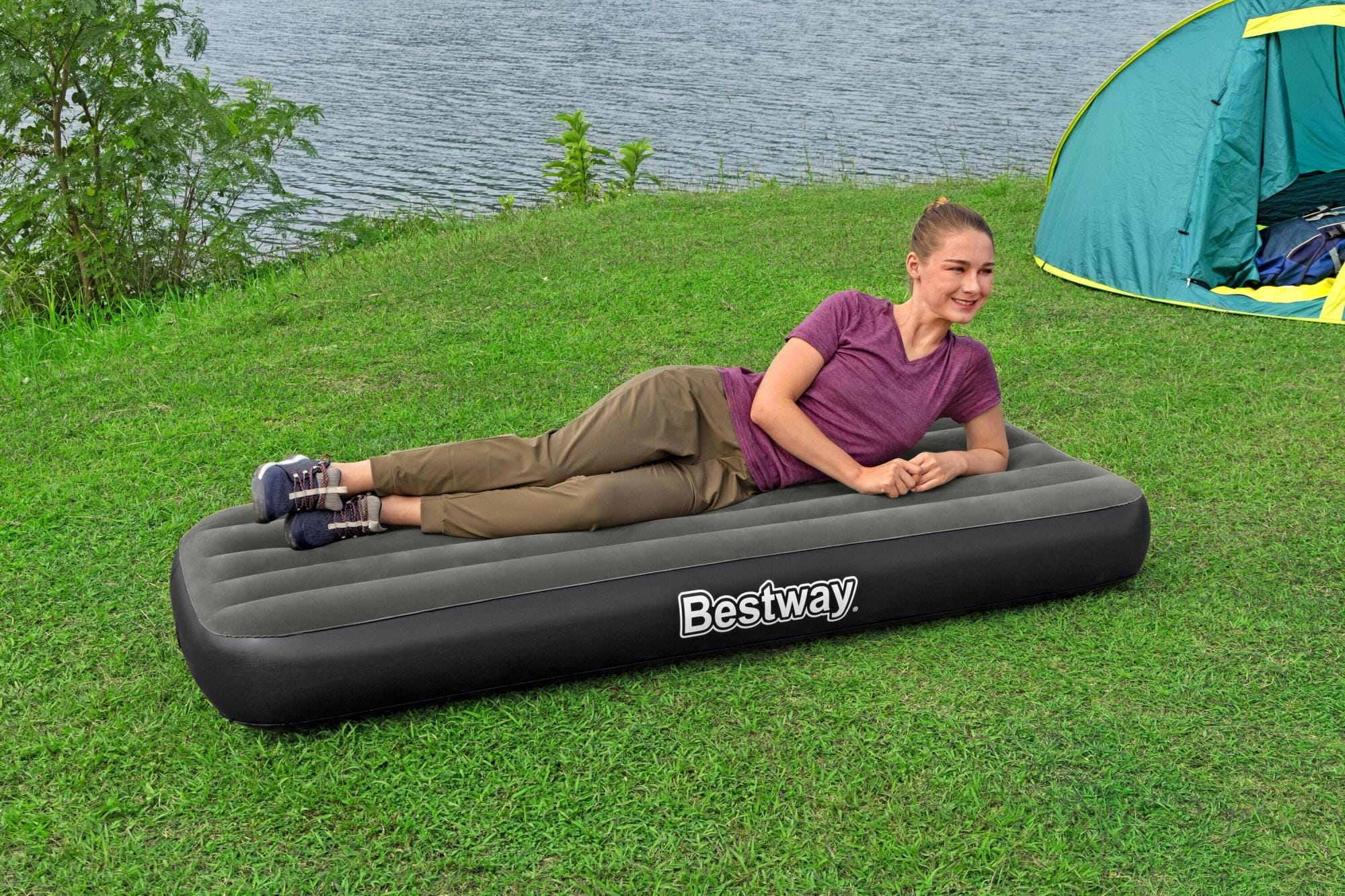 Camping et tente Matelas gonflable 1 place 185 m x 76 cm x 25 cm Bestway 1