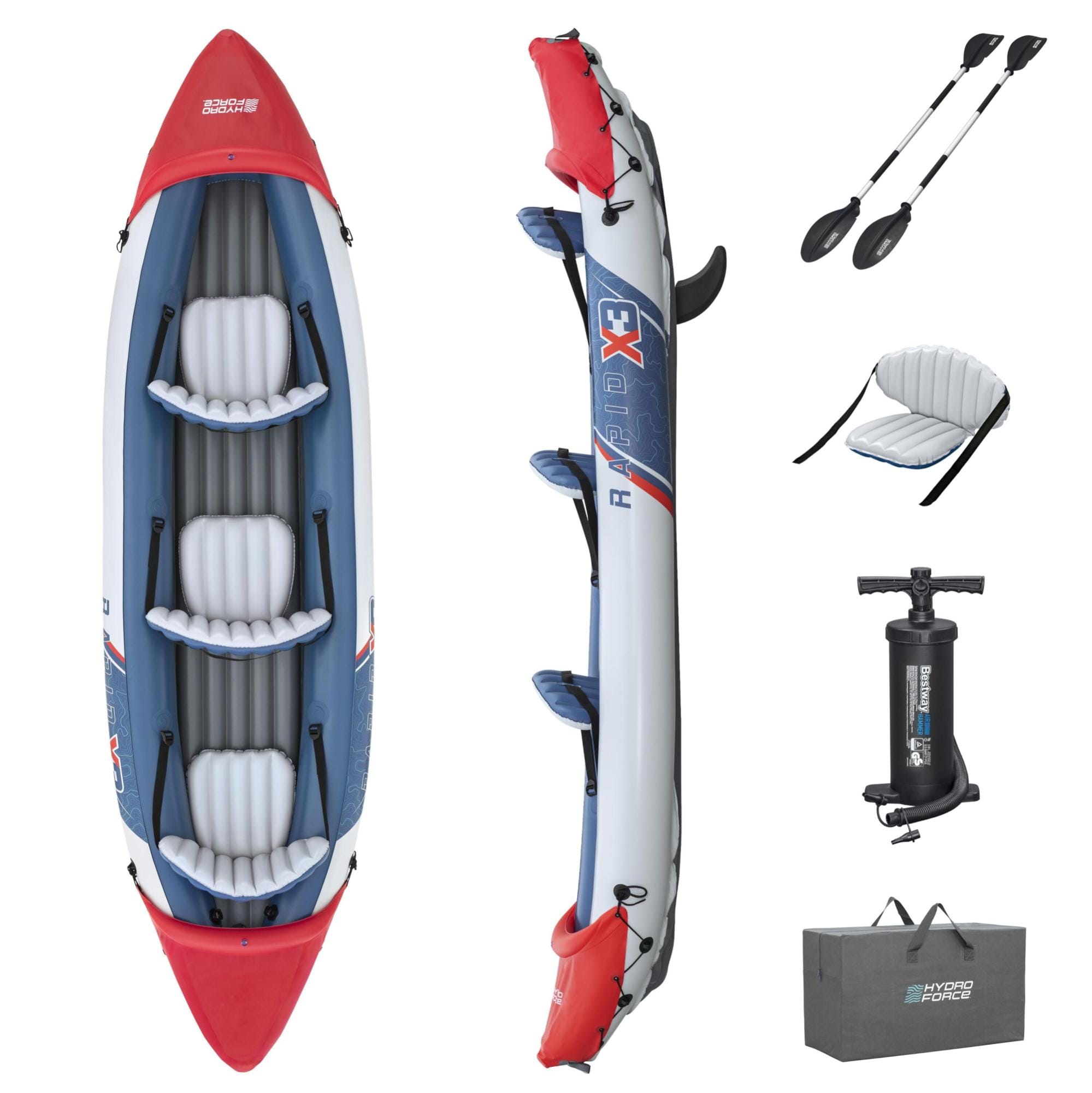 Bateaux, paddle et kayak kayak gonflable 3 personnes Rapid X3 381 cm Bestway 1