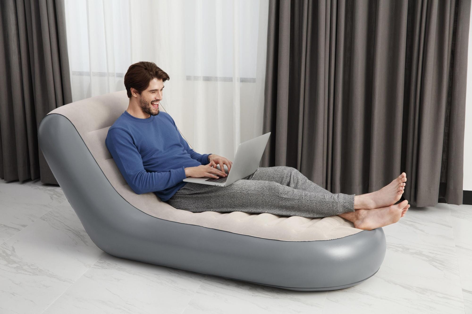 Matelas et mobilier gonflable Fauteuil gonflable Lounge Sport 165 x 84 x 79 cm Bestway 1