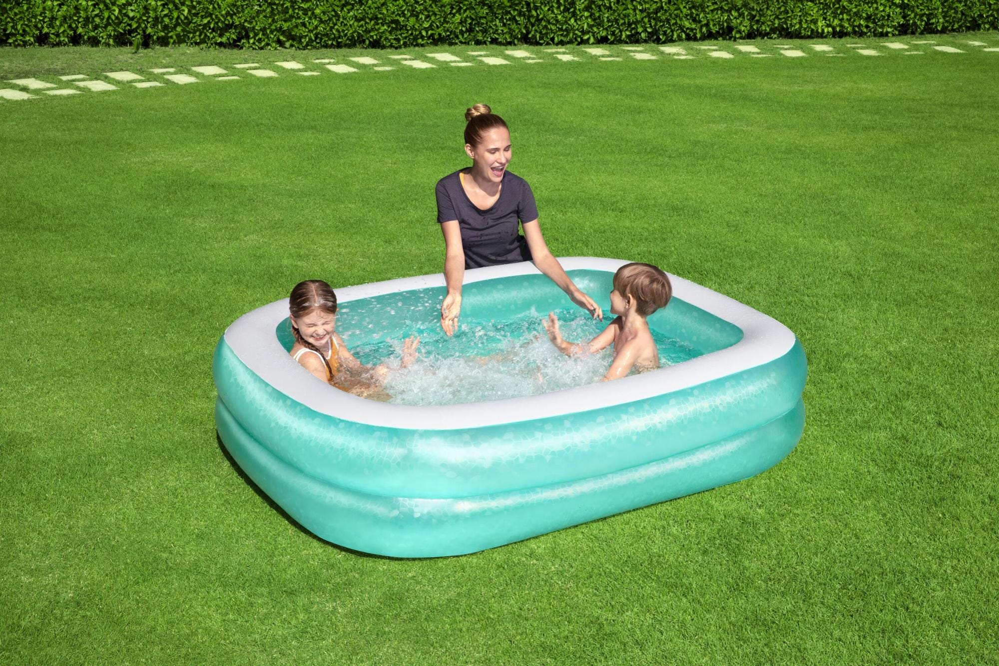 Piscine hors sol Piscine familiale gonflable translucide 2,00 m x 1,46 m x 48 cm Bestway 1