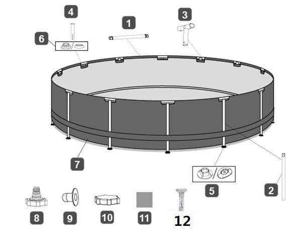 Piscines hors sol Piscine hors-sol sans accessoire steel Pro max ronde 427x427x107cm Bestway 3