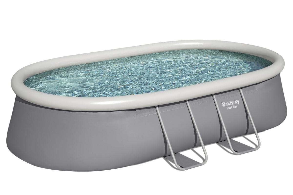 Piscines hors sol Piscine autoportante ovale Fast Set 488 x 305 x 107 cm avec filtration Bestway 1