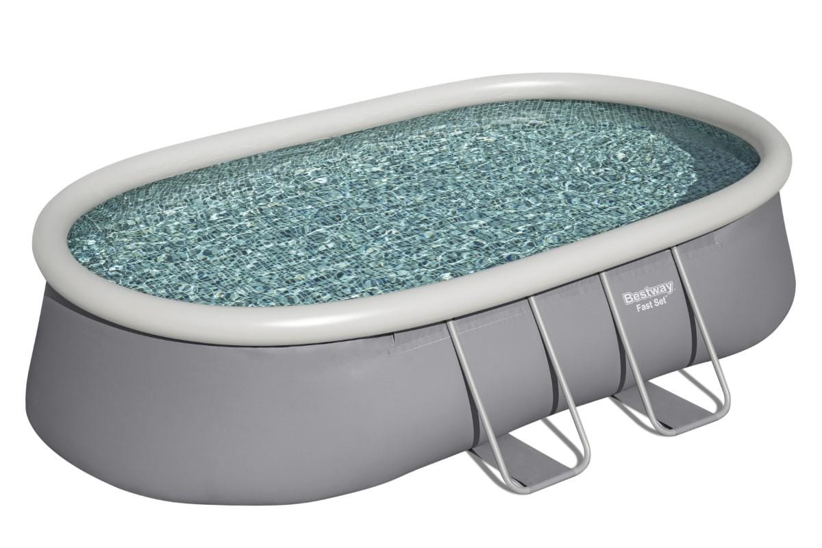 Piscines hors sol Piscine autoportante ovale Fast Set 488 x 305 x 107 cm avec filtration Bestway 4