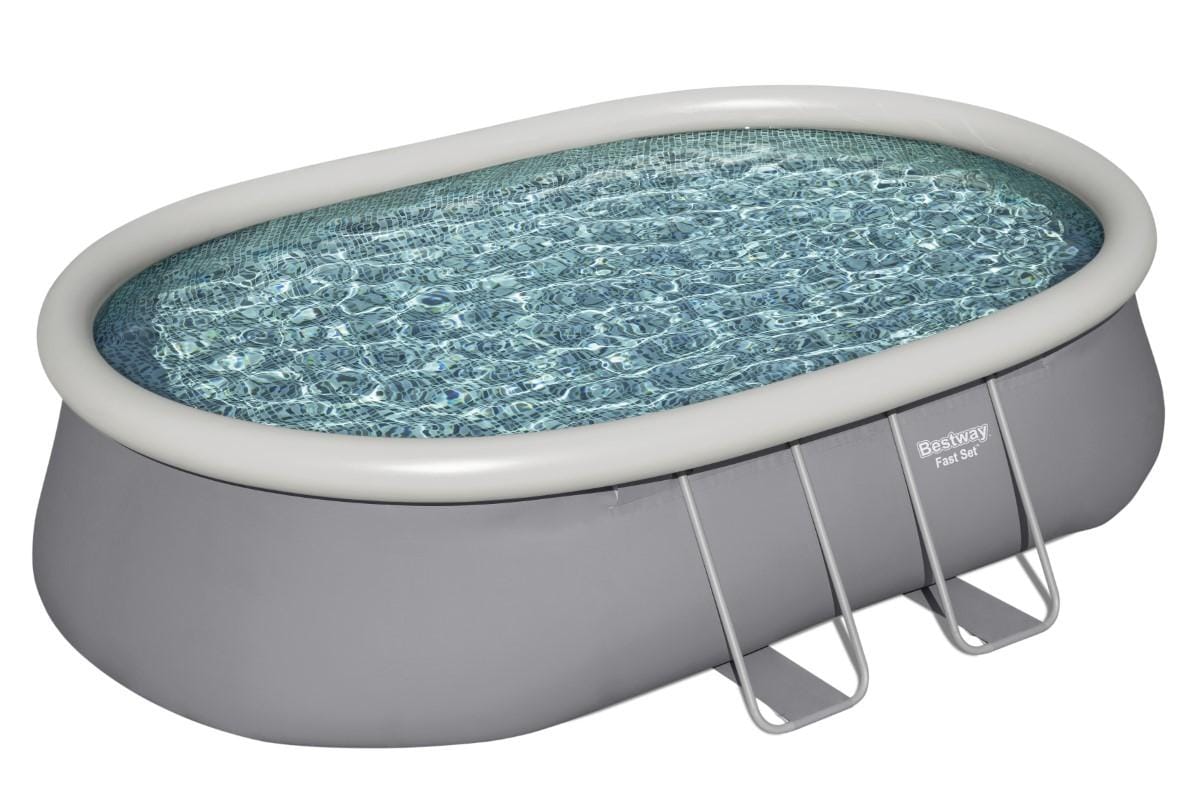 Piscines hors sol Piscine autoportante ovale Fast Set 549 x 366 x 122 cm avec filtration Bestway 4