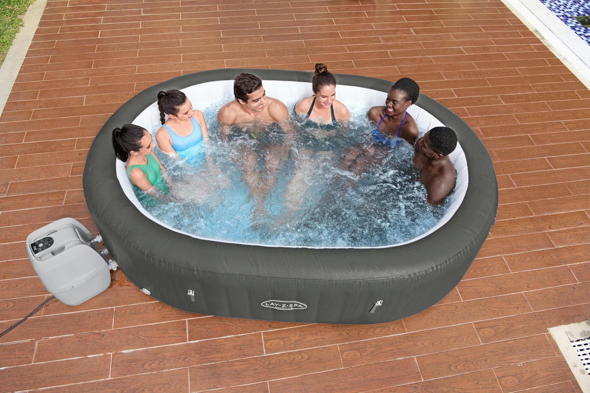 Spa Gonflable Spa gonflable ovale Lay-Z-Spa Mauritius Airjet™ 5 - 7 personnes Wifi Bestway 5
