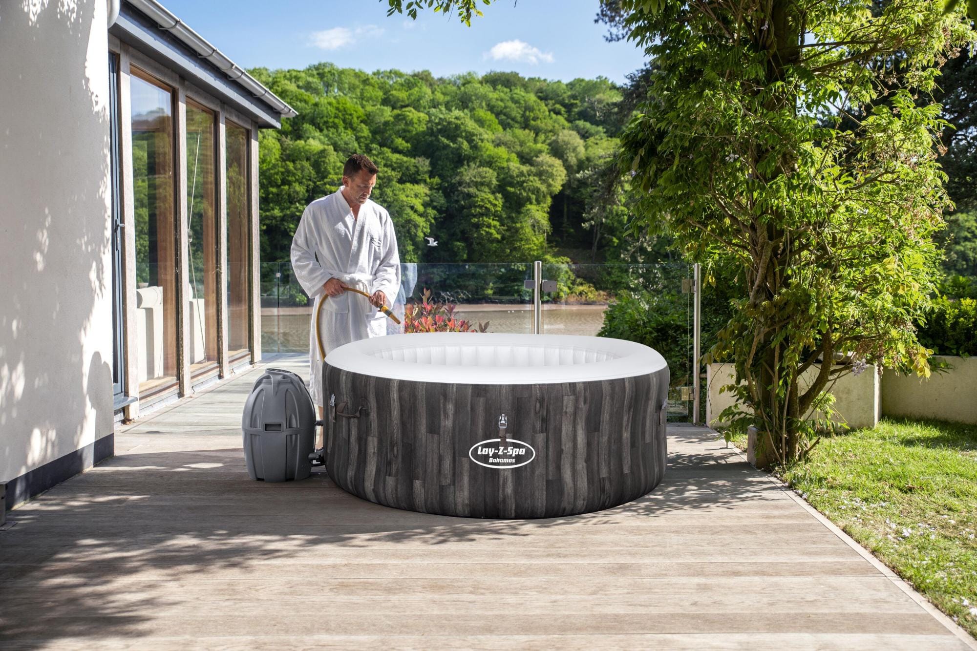 Spa Gonflable Spa gonflable rond Bahamas AirJet pour 2 à 4 personnes Bestway 1