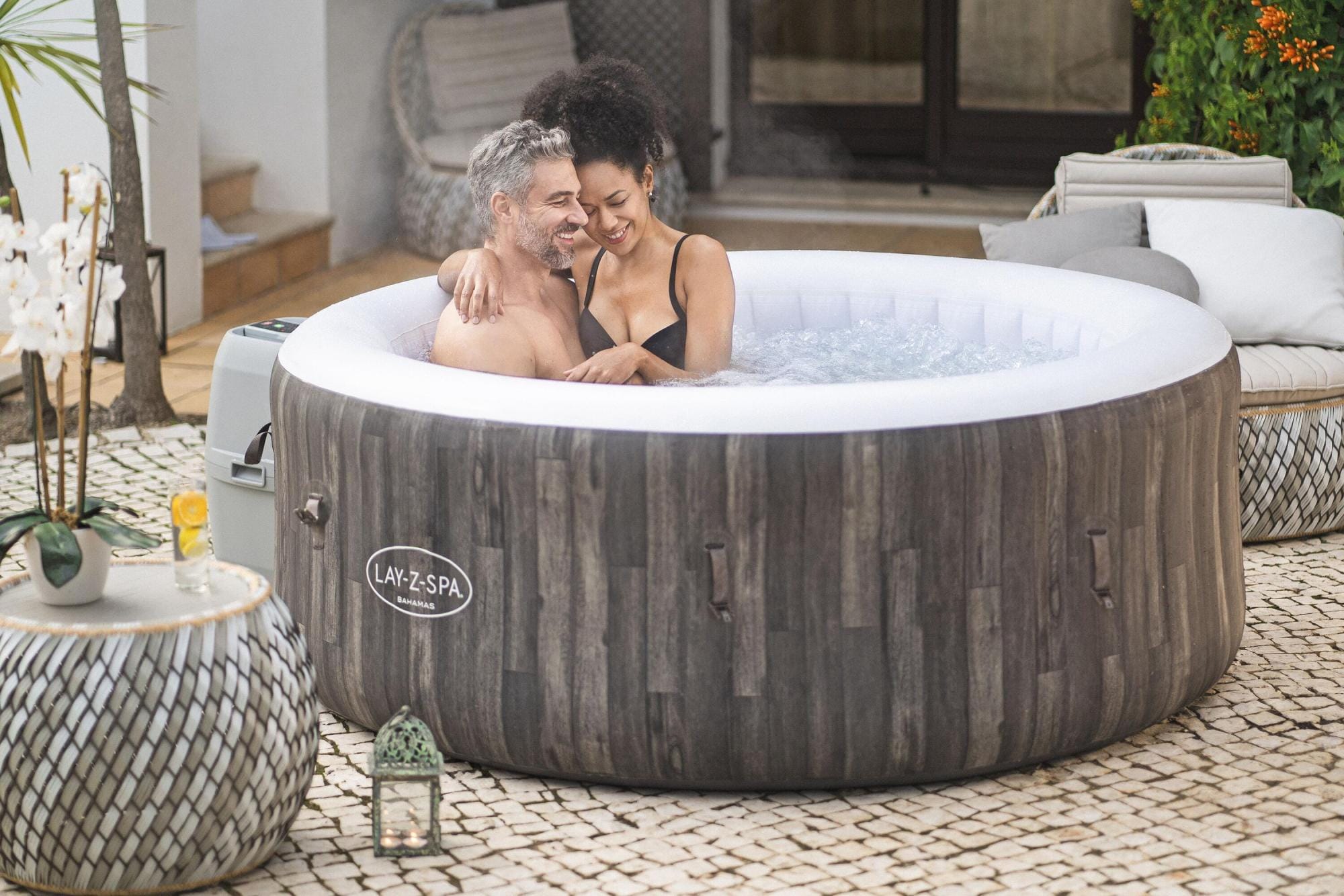Spa Gonflable Spa gonflable rond Lay-Z-Spa Bahamas Airjet 2 - 4 personnes Bestway 1