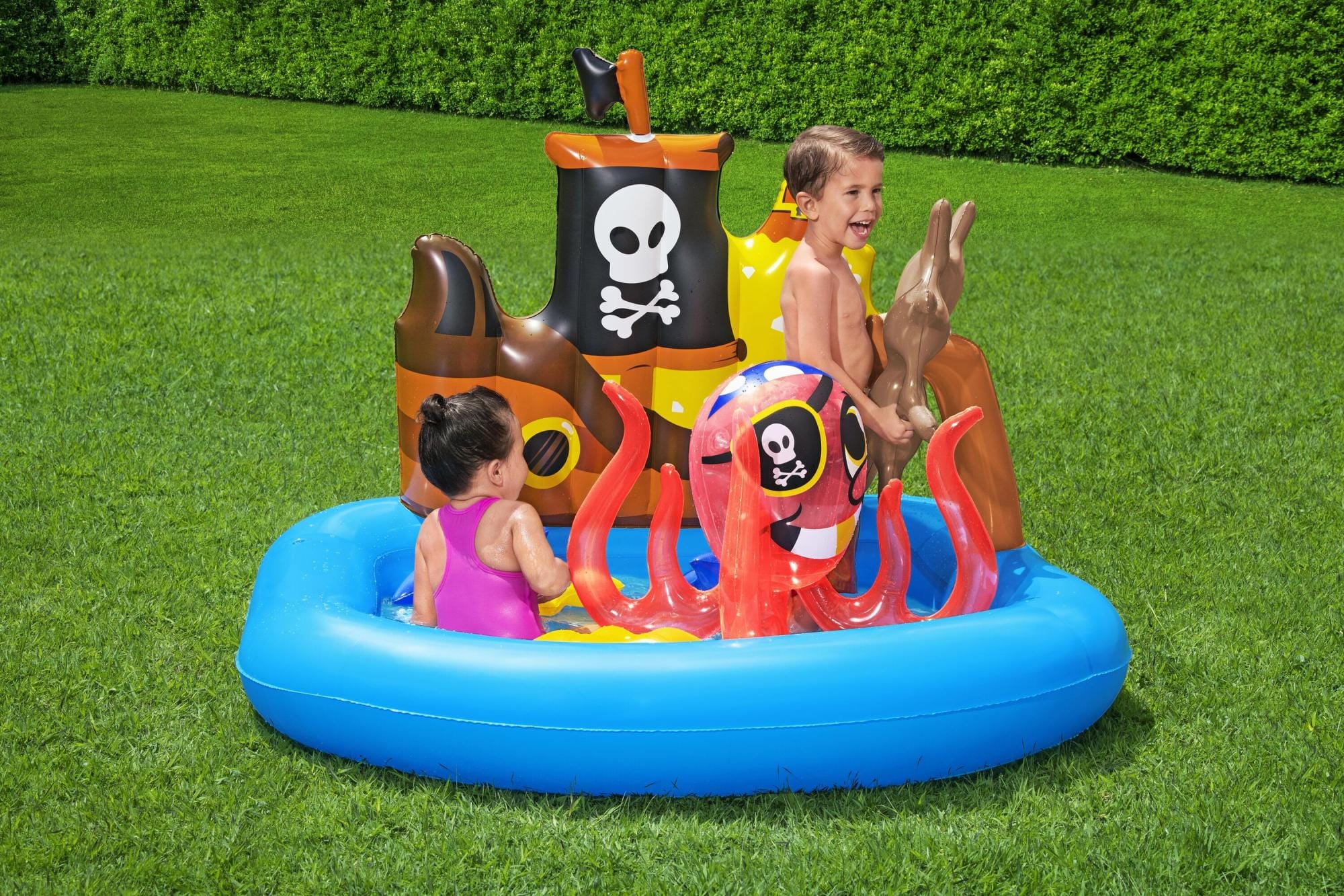 Jeux d'extérieur et trampoline Aire de jeux pataugeoire Bateau teuf teuf 140 x 130 x 104 cm Bestway 1