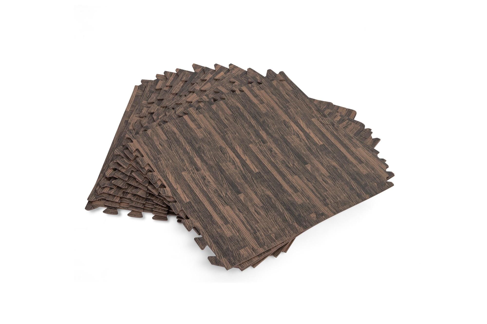 Accessoires Piscine Tapis de sol décor bois pour piscine et spa 12 pièces 50 x 50 cm Bestway 1