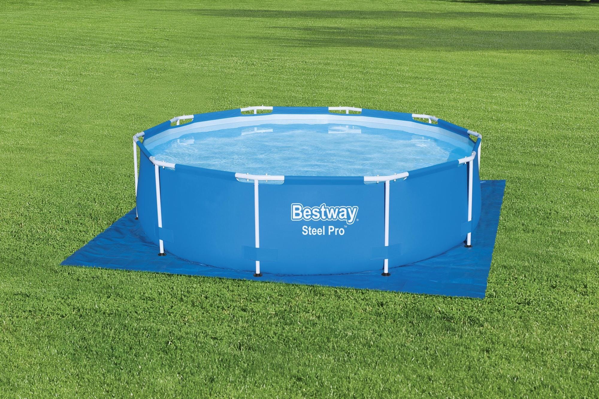 Accessoires Piscine Tapis de sol carré 335x335cm pour piscine hors sol diamètre max 305cm Bestway 1