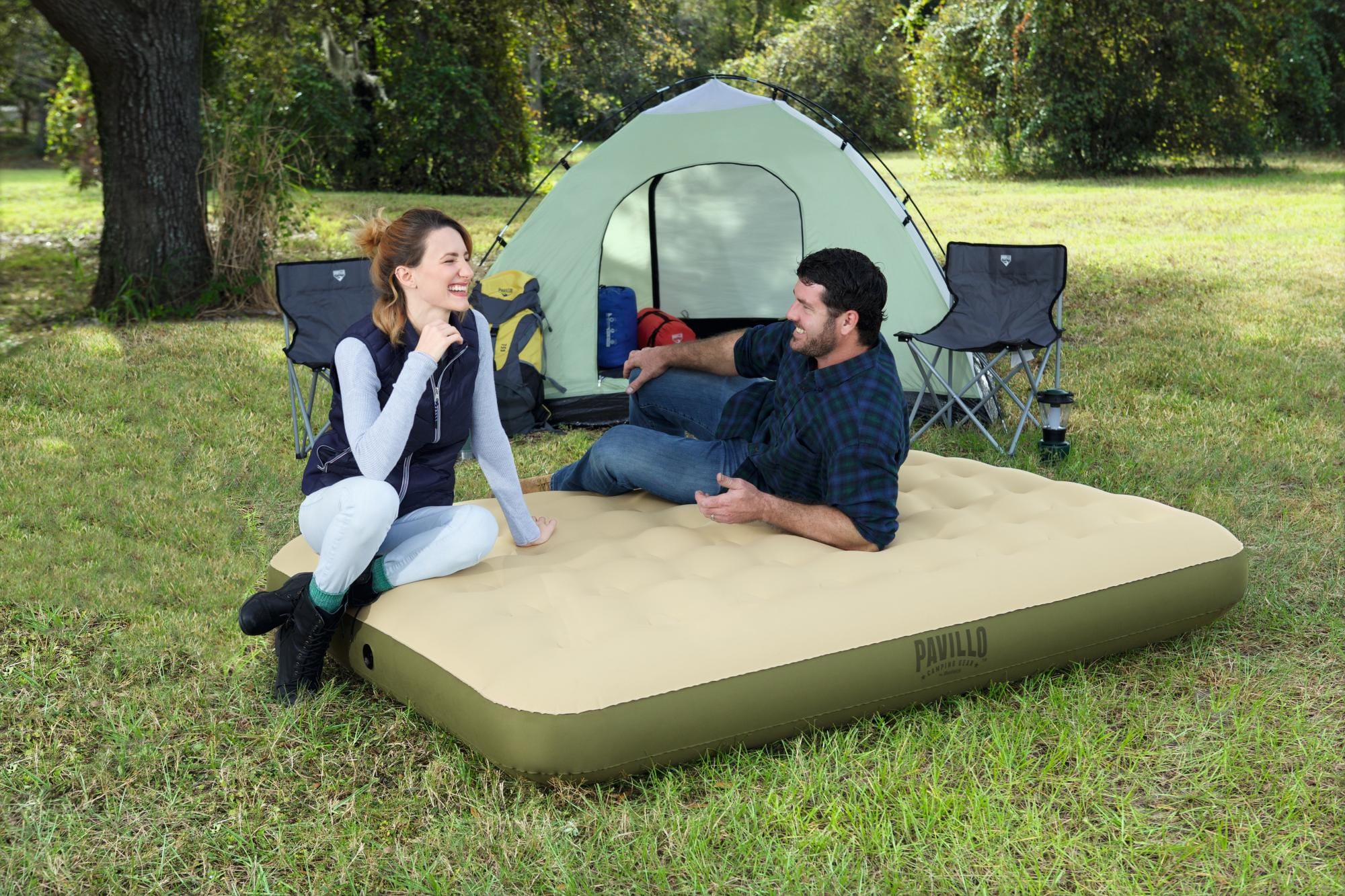 Matelas et mobilier gonflables Matelas gonflable camping 2 places Pavillo Fortech 203 x 152 x 25 cm Bestway 3