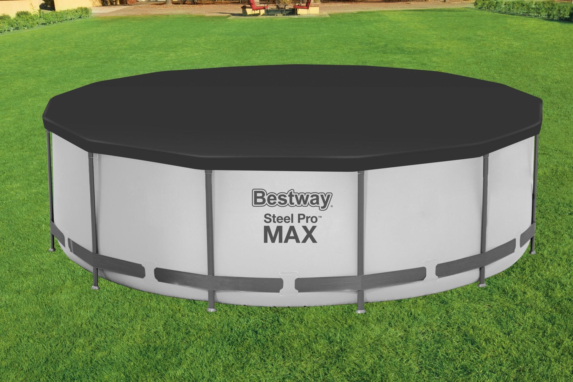 Accessoires Piscine Bâche 4 saisons ronde 370cm pour piscine hors sol Ø 360 cm ou 366 cm Bestway 2