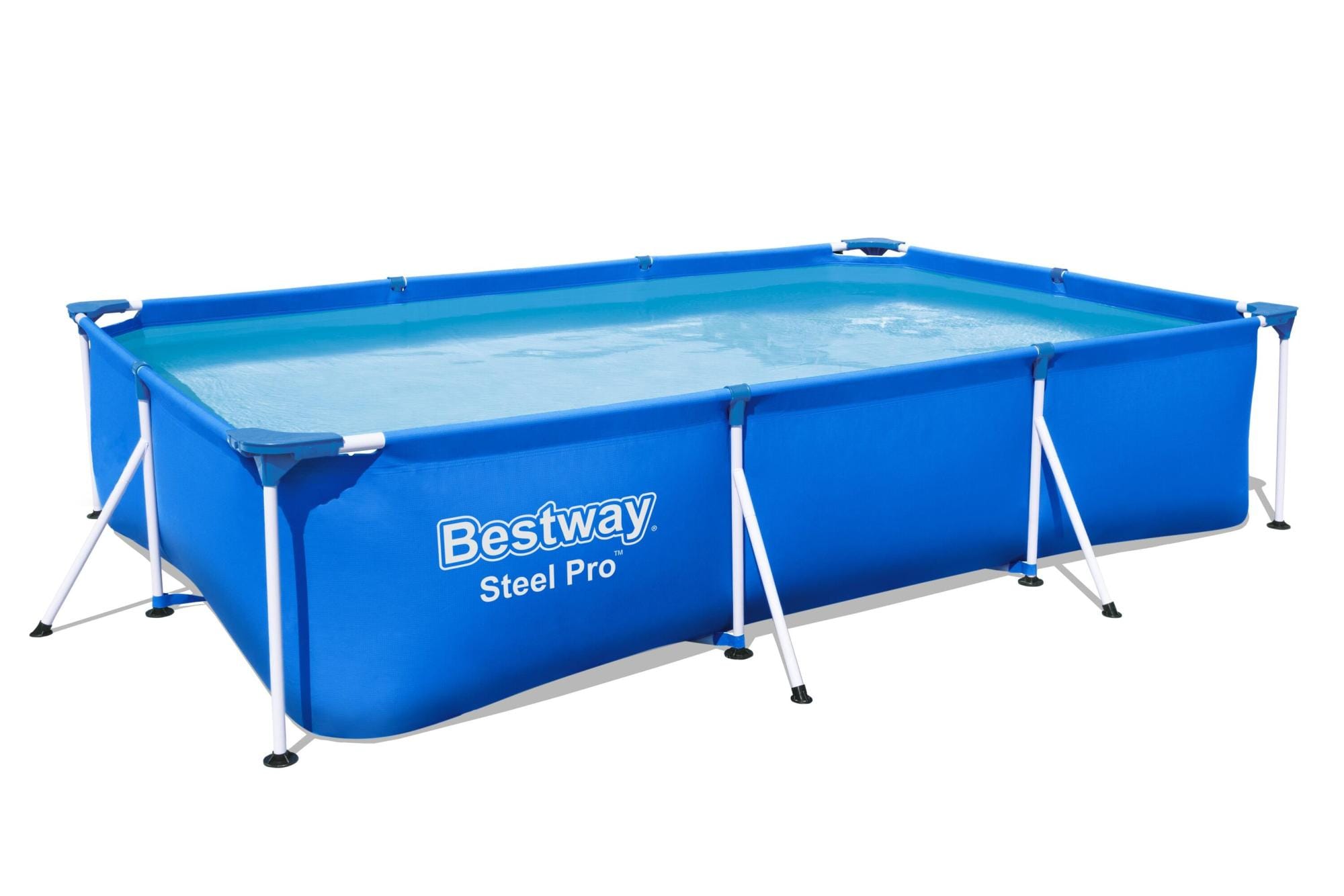 Piscine hors sol Piscine hors sol rectangle Steel Pro 300 x 201 x 66 cm bleu clair Bestway 1