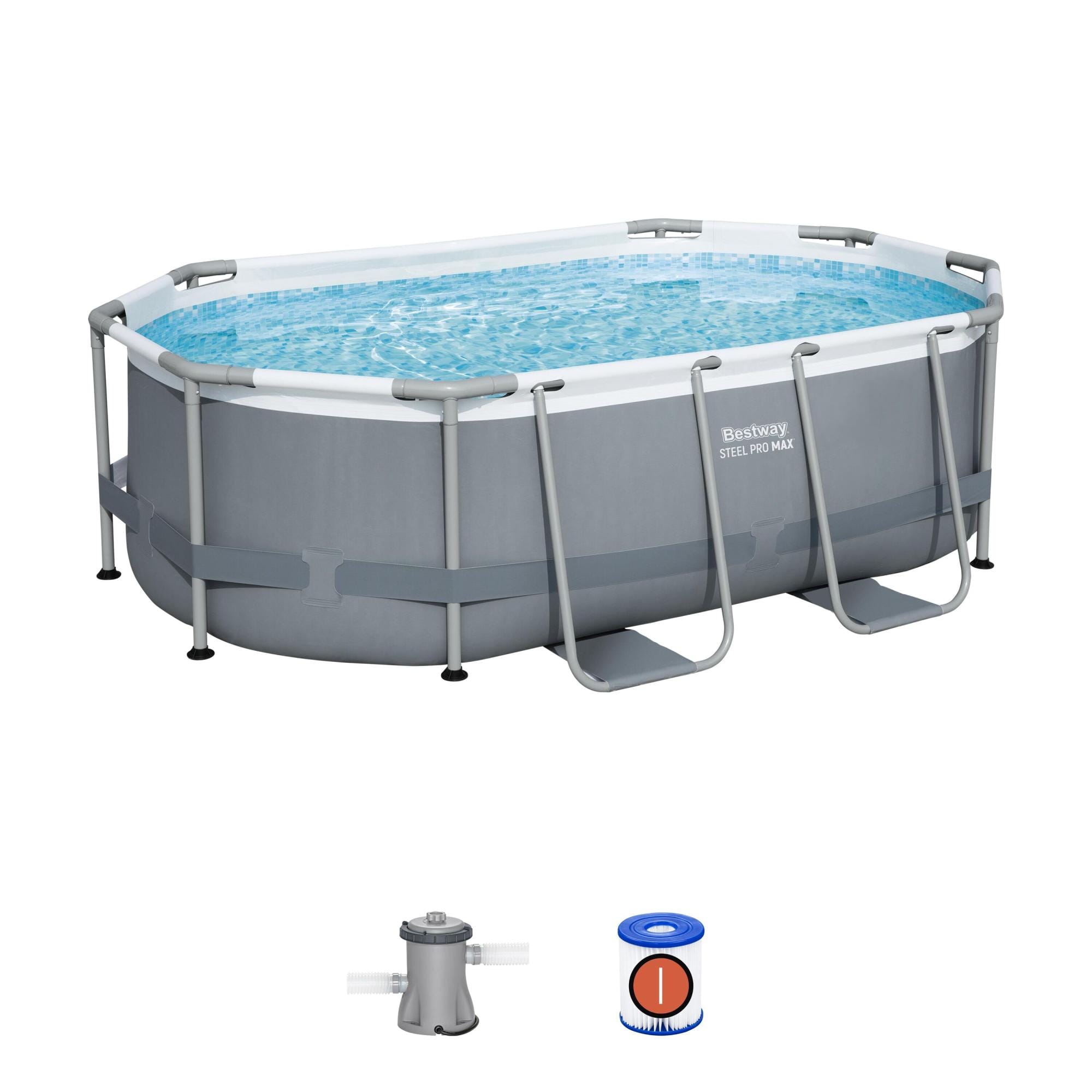 Piscine hors sol Piscine hors sol ovale 305 x 200 x 84 cm Steel Pro MAX Bestway 1