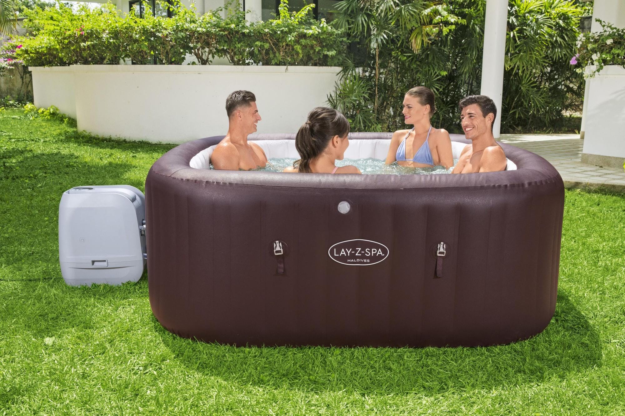 Spa Spa gonflable carré Maldives Hydrojet Pro 5-7 personnes Bestway 2