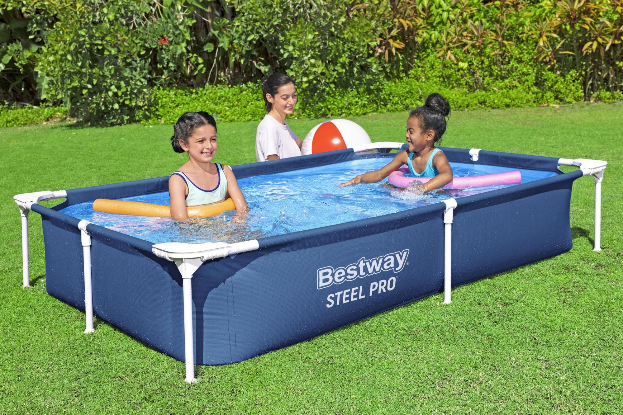 Piscine hors sol Piscine hors sol rectangulaire Steel Pro 221 x 150 x 43 cm Bestway 1