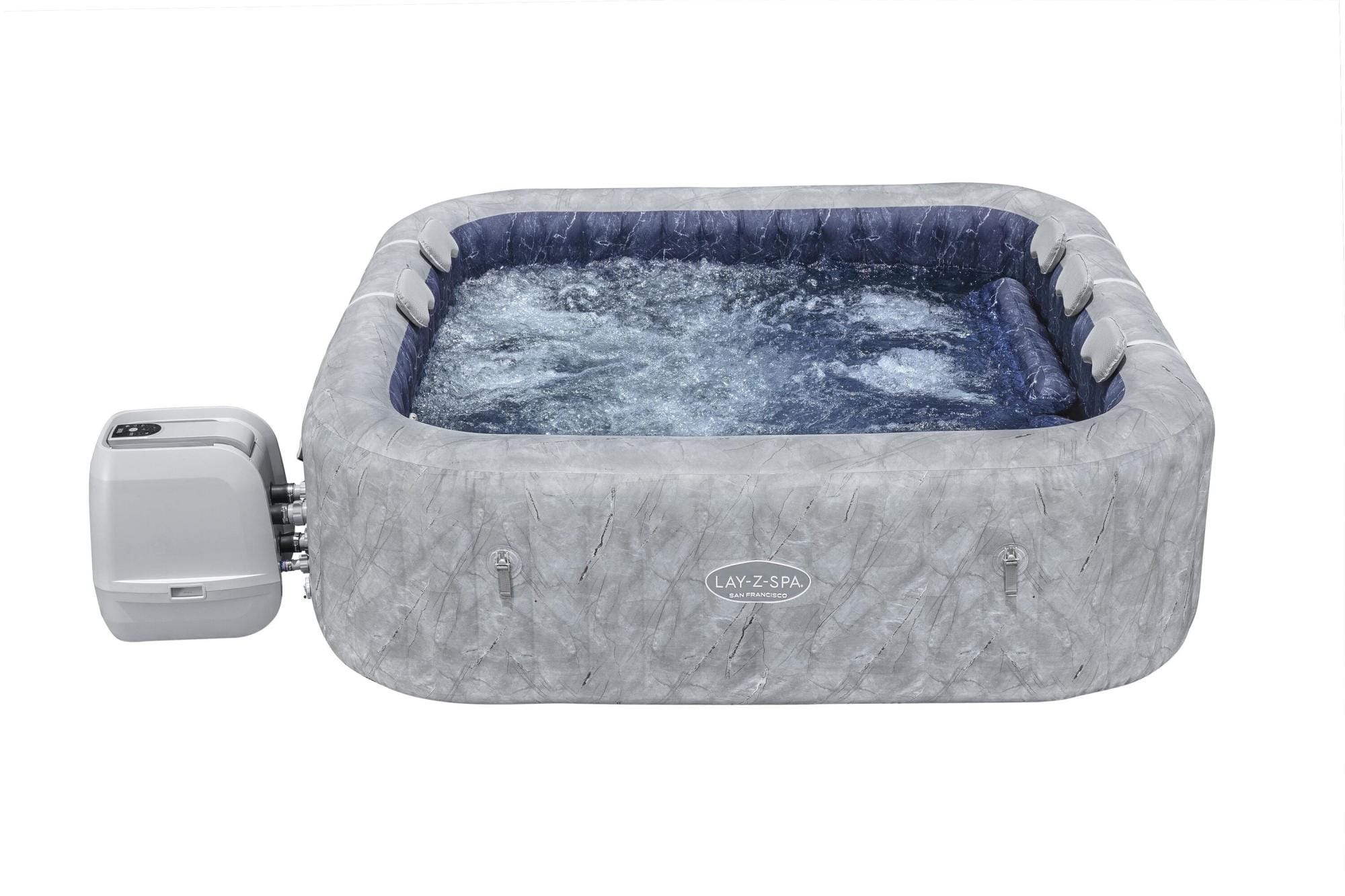 Spa Spa gonflable carré Lay-Z-Spa San Francisco HydroJet Pro 5 - 7 places Bestway 1