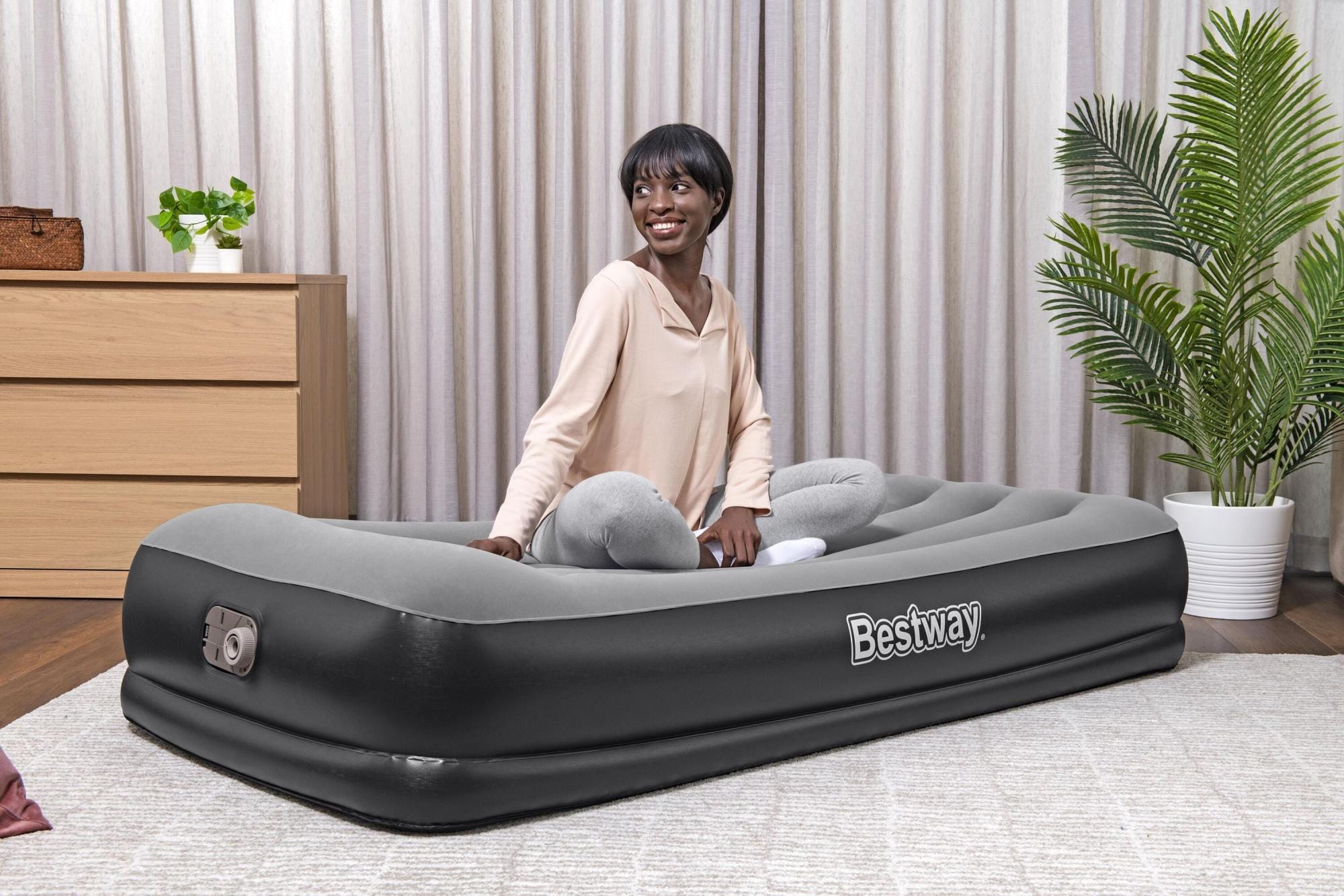 Matelas gonflables Lit gonflable 1 place 191 x 97 x 36 cm avec pompe électrique intégrée Bestway 1