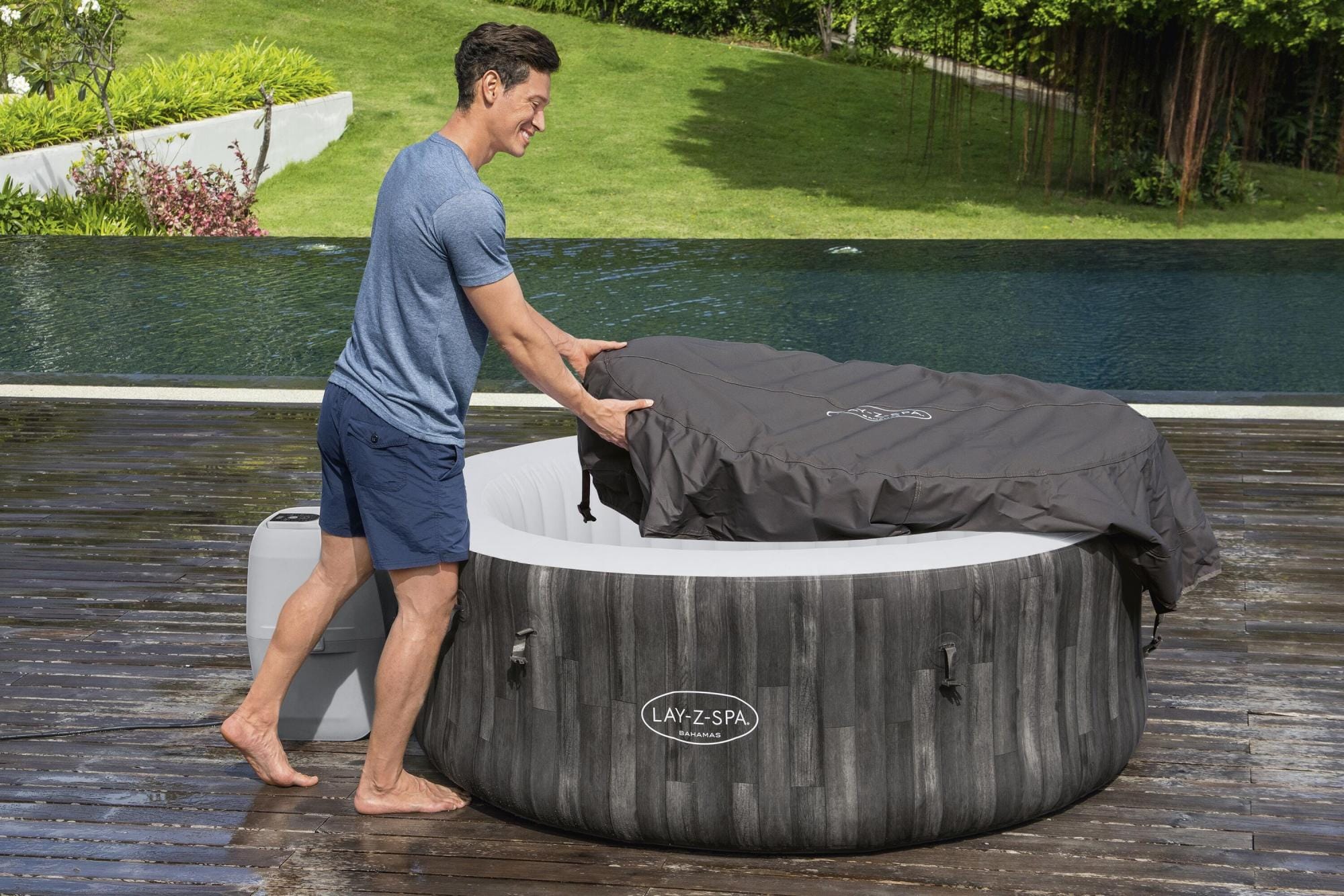 Spa Gonflable Spa gonflable rond Lay-Z-Spa Bahamas Airjet 2 - 4 personnes Bestway 12