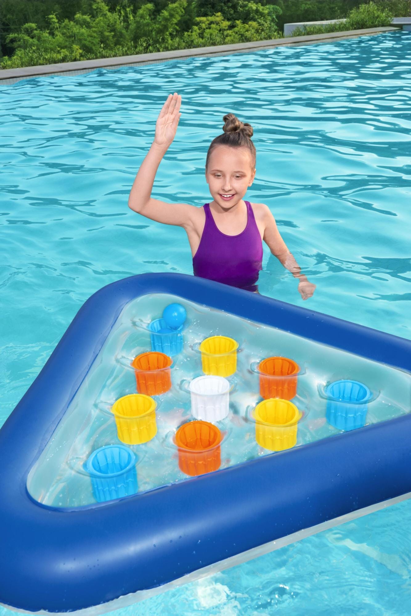 Jeux d'extérieur et trampoline Kit de jeu de piscine Pong Champion Bestway 1