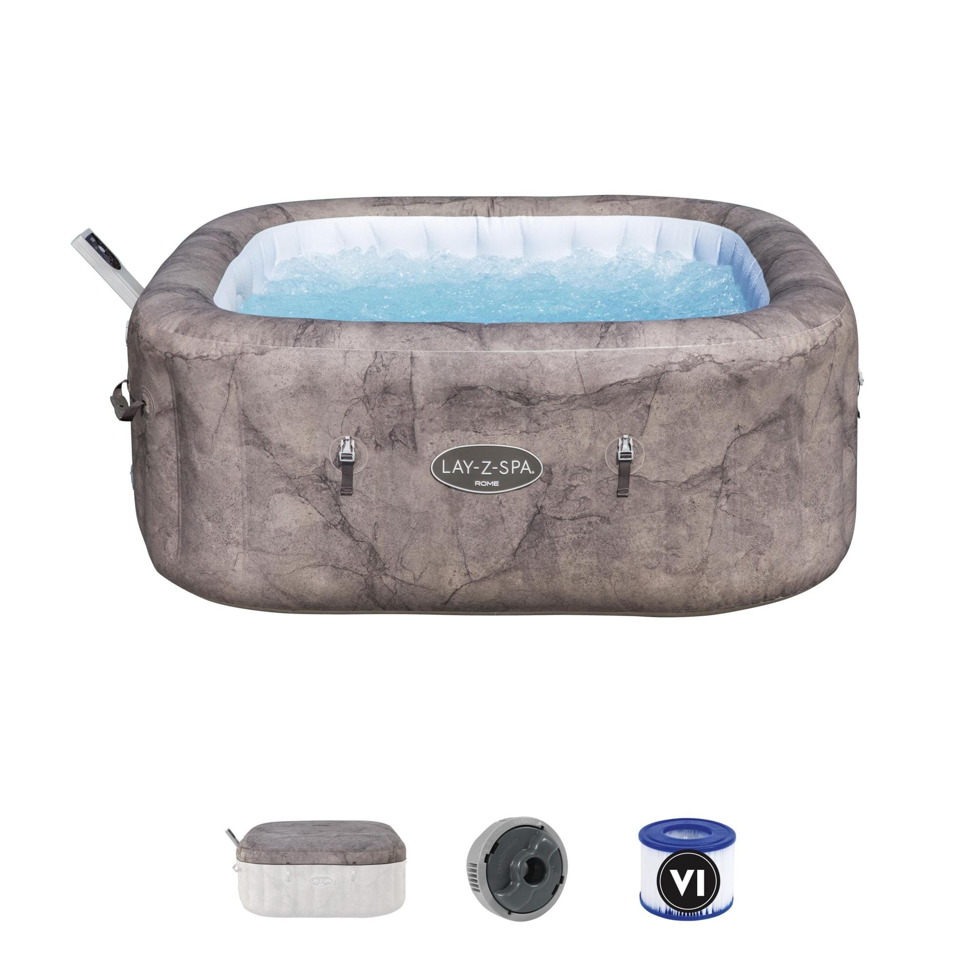 Spa Gonflable Spa gonflable carré Rome Smart AirJet EnergySense 4 - 6 places Bestway 3