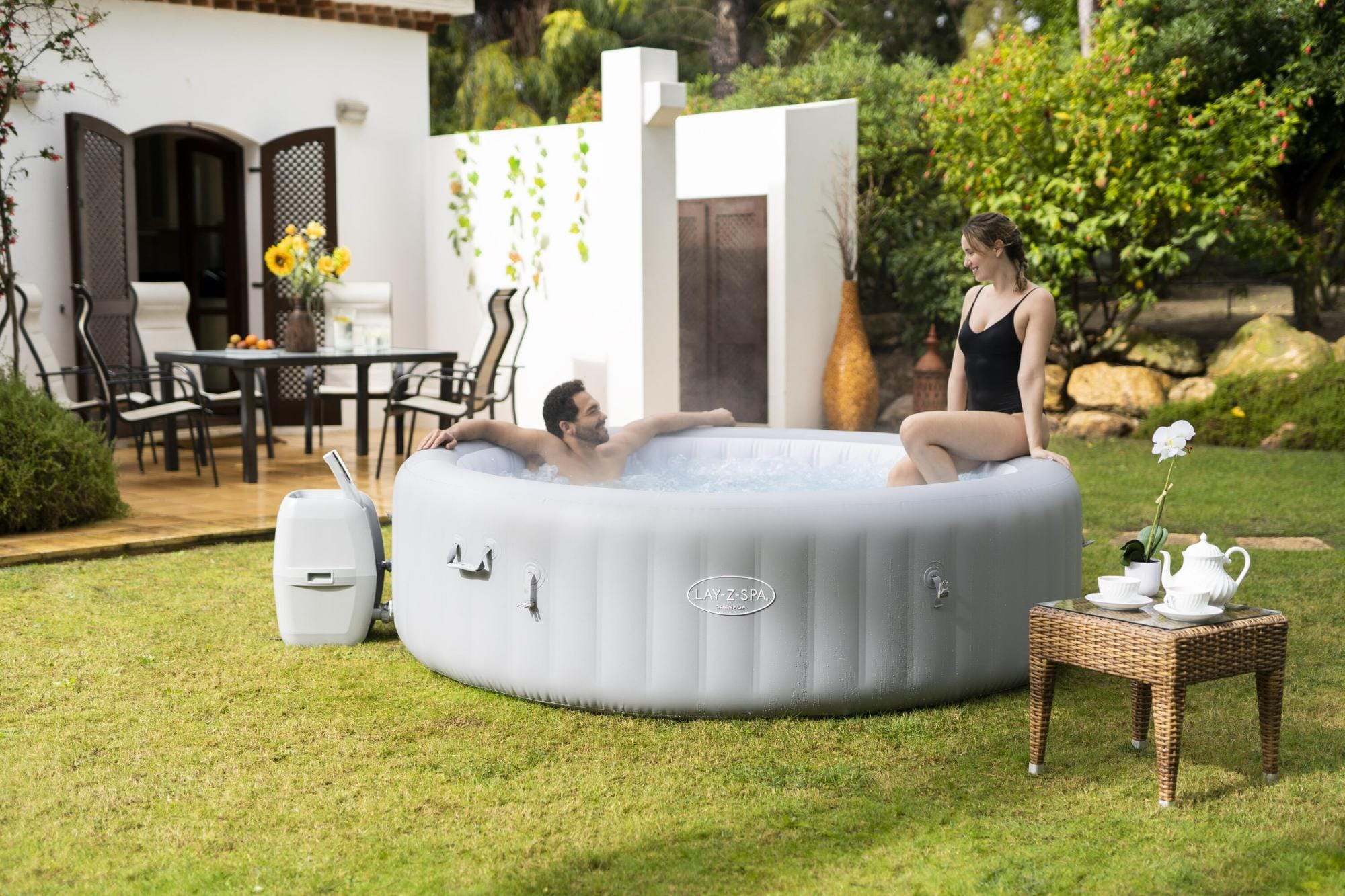 Spa Gonflable Spa gonflable rond Lay-Z-Spa Grenada Airjet 6 - 8 personnes Bestway 1