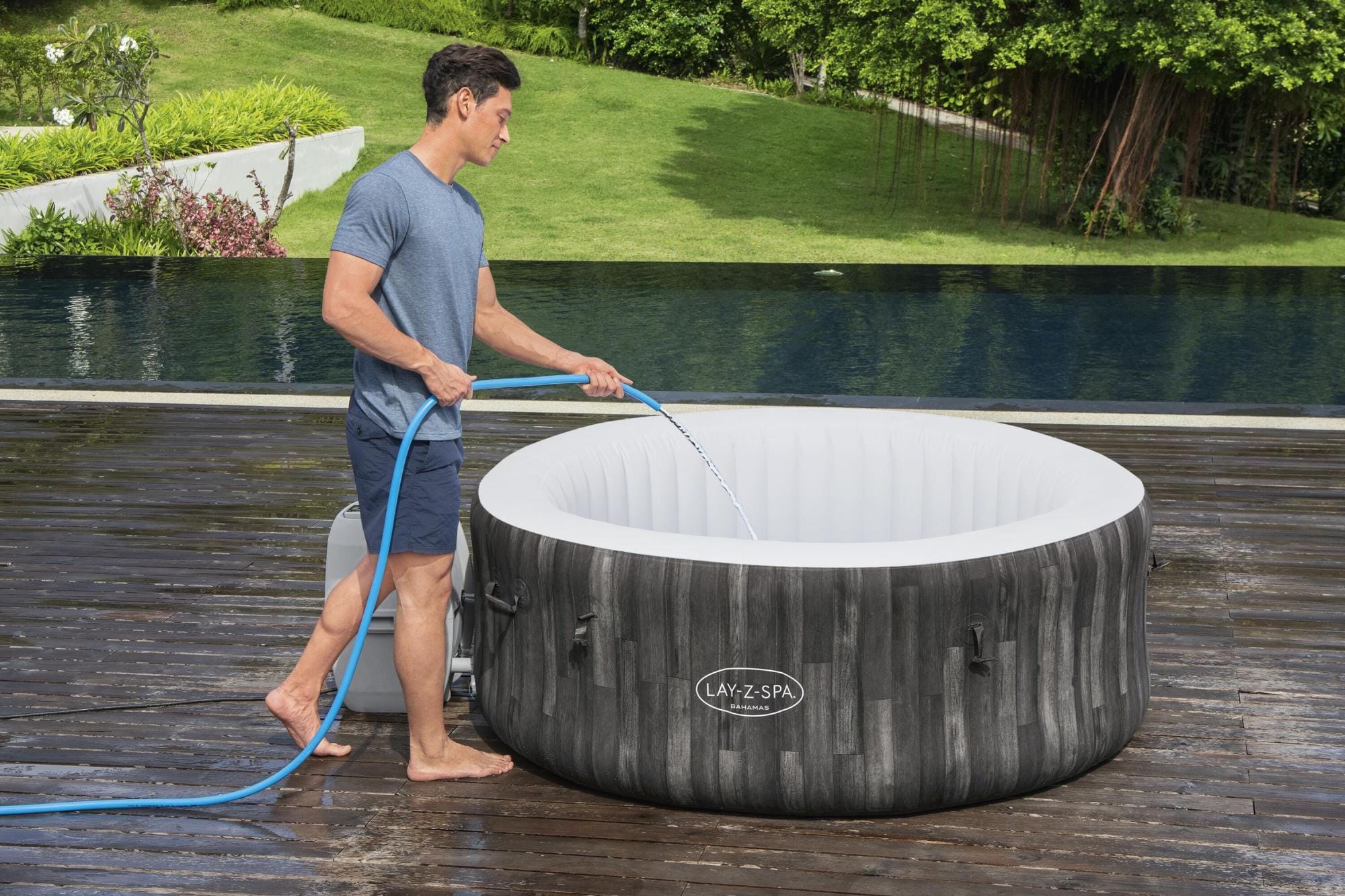 Spa Gonflable Spa gonflable rond Lay-Z-Spa Bahamas Airjet 2 - 4 personnes Bestway 14