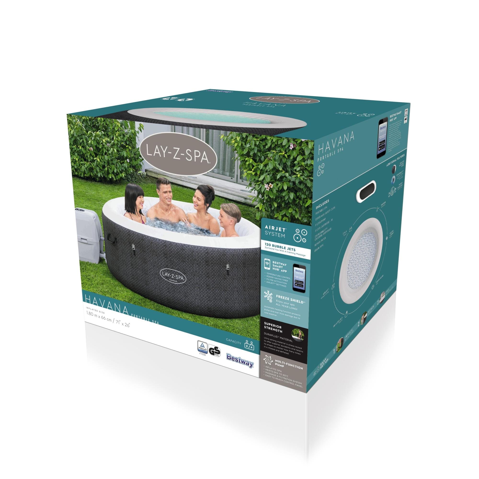 Spa Gonflable Spa gonflable rond Lay-Z-Spa Havana Airjet 2 - 4 personnes Bestway 16