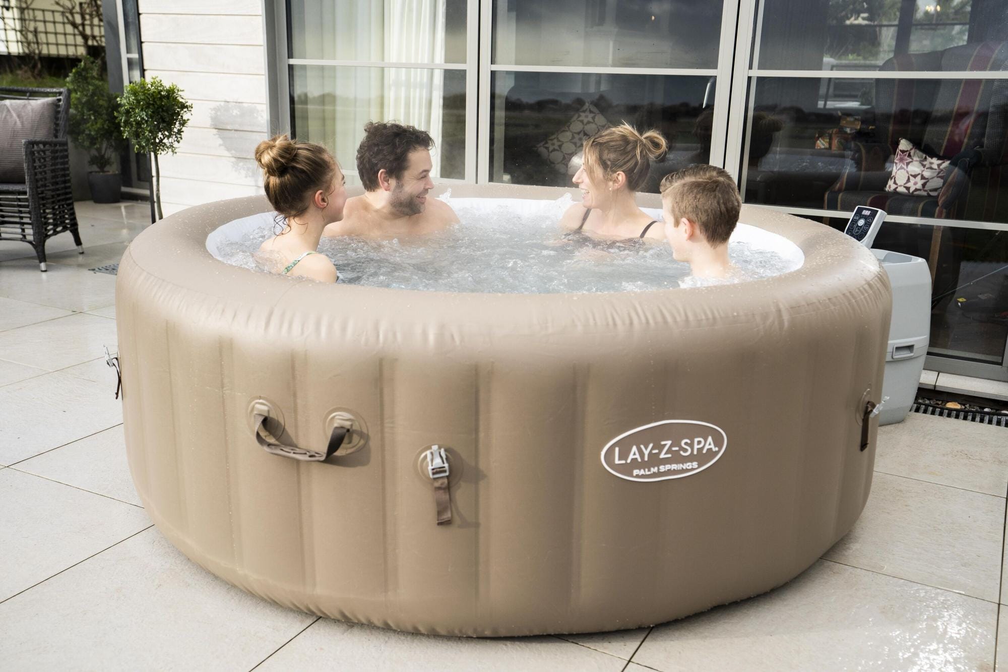 Spa Gonflable Spa gonflable rond Lay-Z-Spa Palm Springs Airjet 4 - 6 personnes Bestway 1