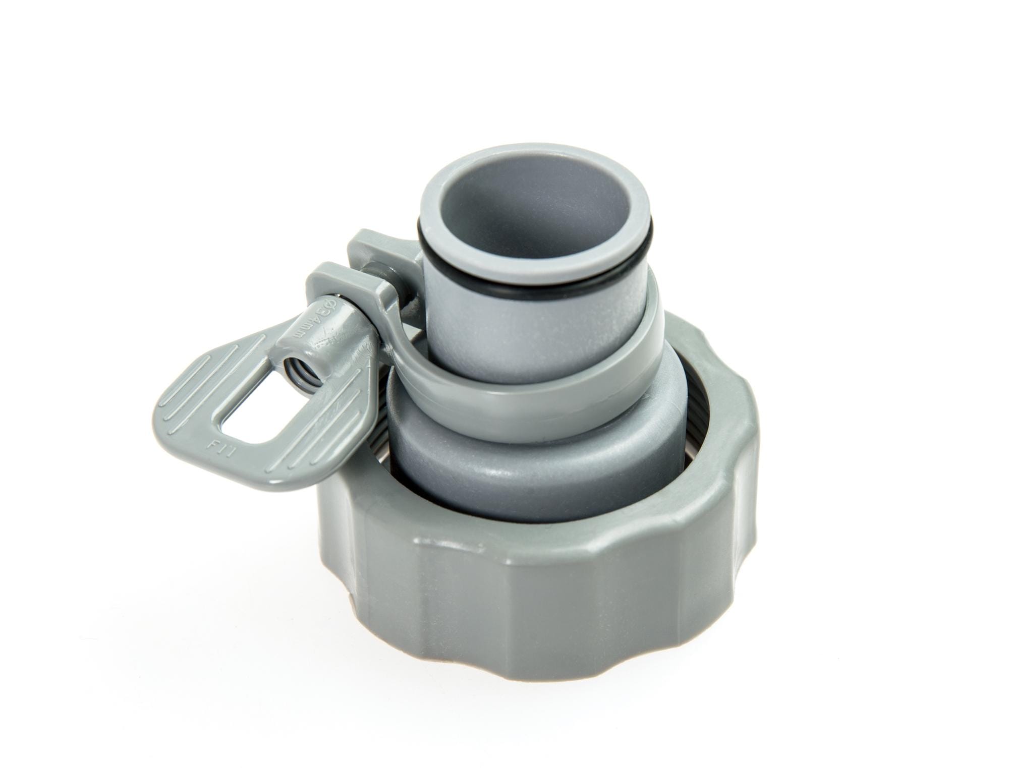 Pièces Détachées Adaptateur de tuyau de rechange Bestway® (gris) pour toutes les piscines à parois en acier Hydrium™ (à partir de 2018) Bestway 1