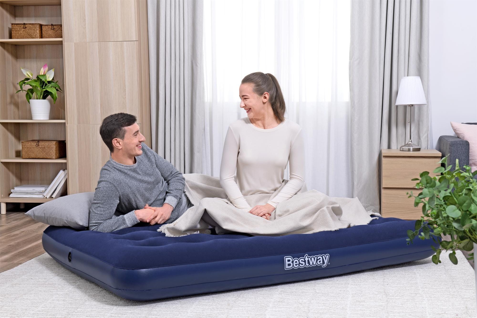 Camping et tente Matelas gonflable de camping 2 places 191x137x22 cm Bestway 2