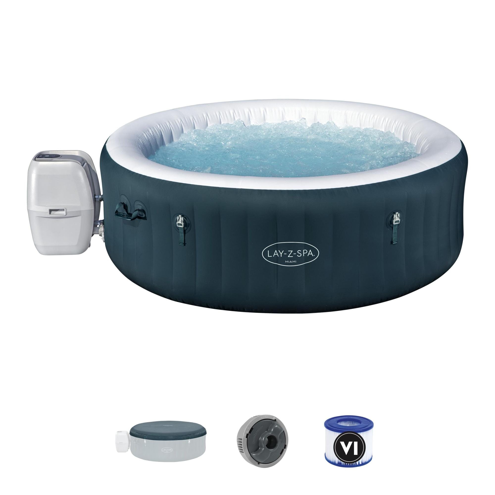 Spa Gonflable Spa gonflable rond Miami AirJet Energy Sense 4 - 6 places Bestway 1