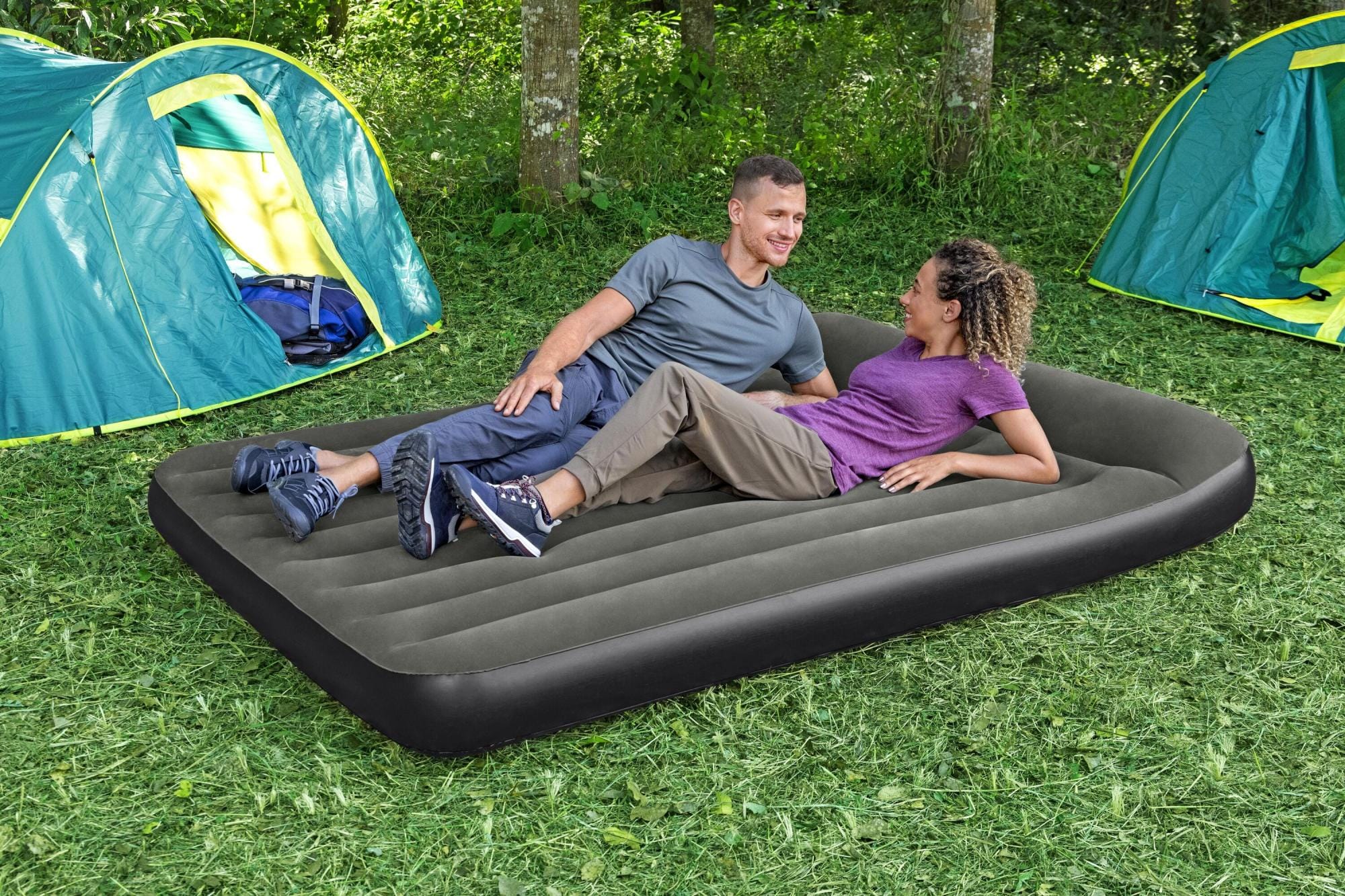 Camping et tente Matelas gonflable camping 2 places 203 x 152 x 30 cm Bestway 1